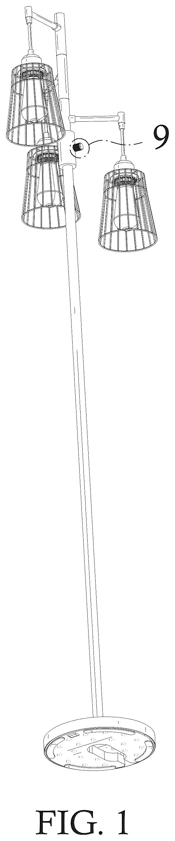 Patent USD1076198 — Lamp — Figure 1