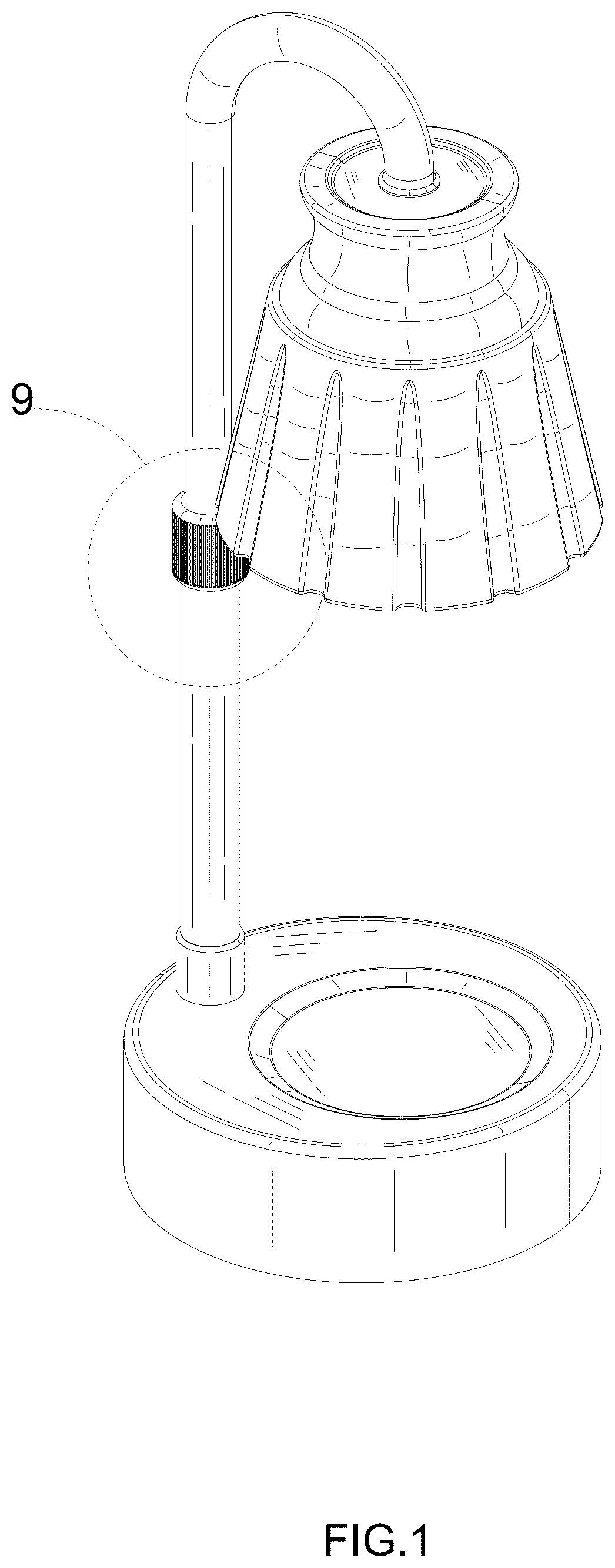Patent USD1076202 — Wax melting lamp — Figure 1