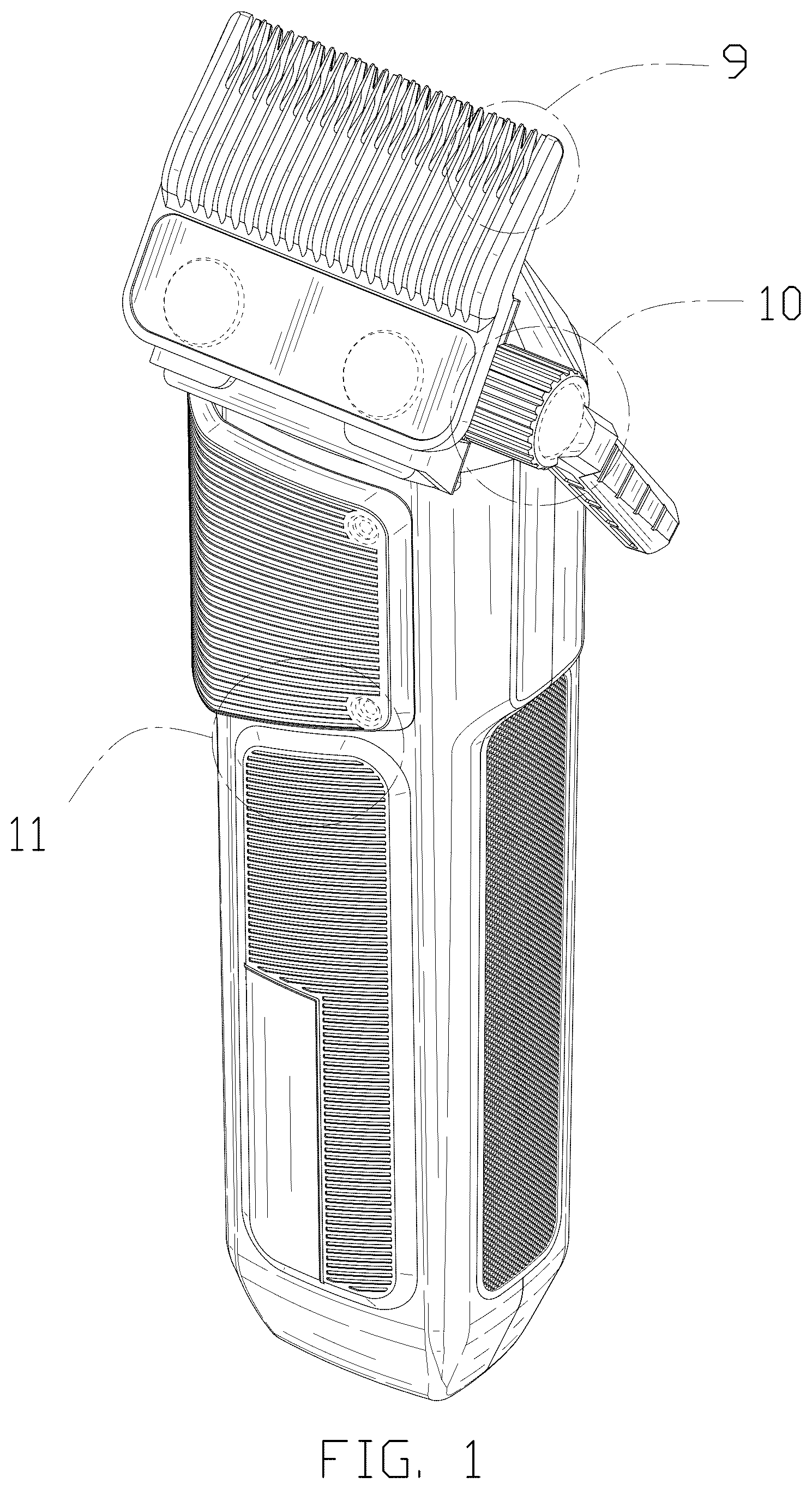 Patent USD1076227 — Hair clipper — Figure 1