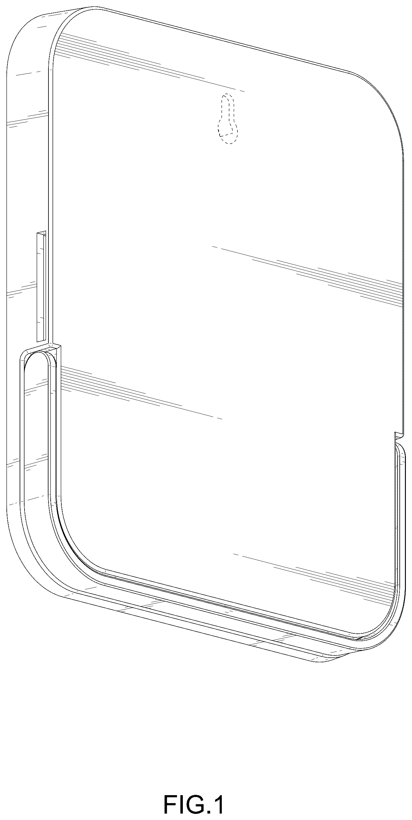 Patent USD1076232 Figure 1 – Combination hand mirror and comb