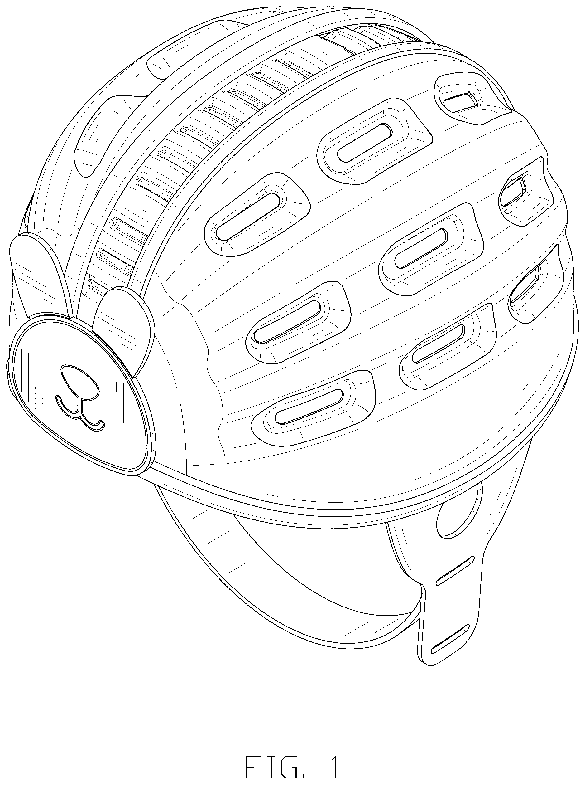 Patent USD1076235 — Safety helmet — Figure 1