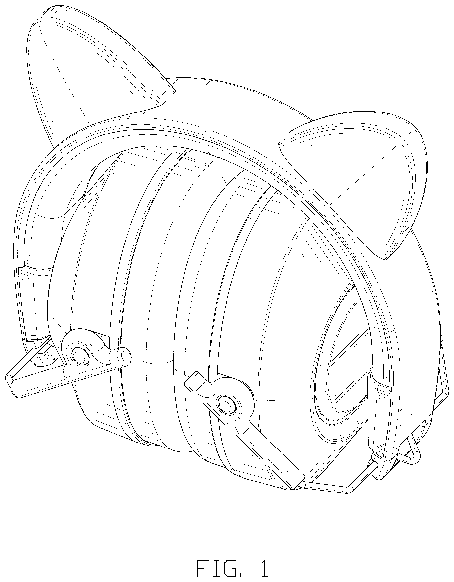 Patent USD1076238 — Earmuff — Figure 1