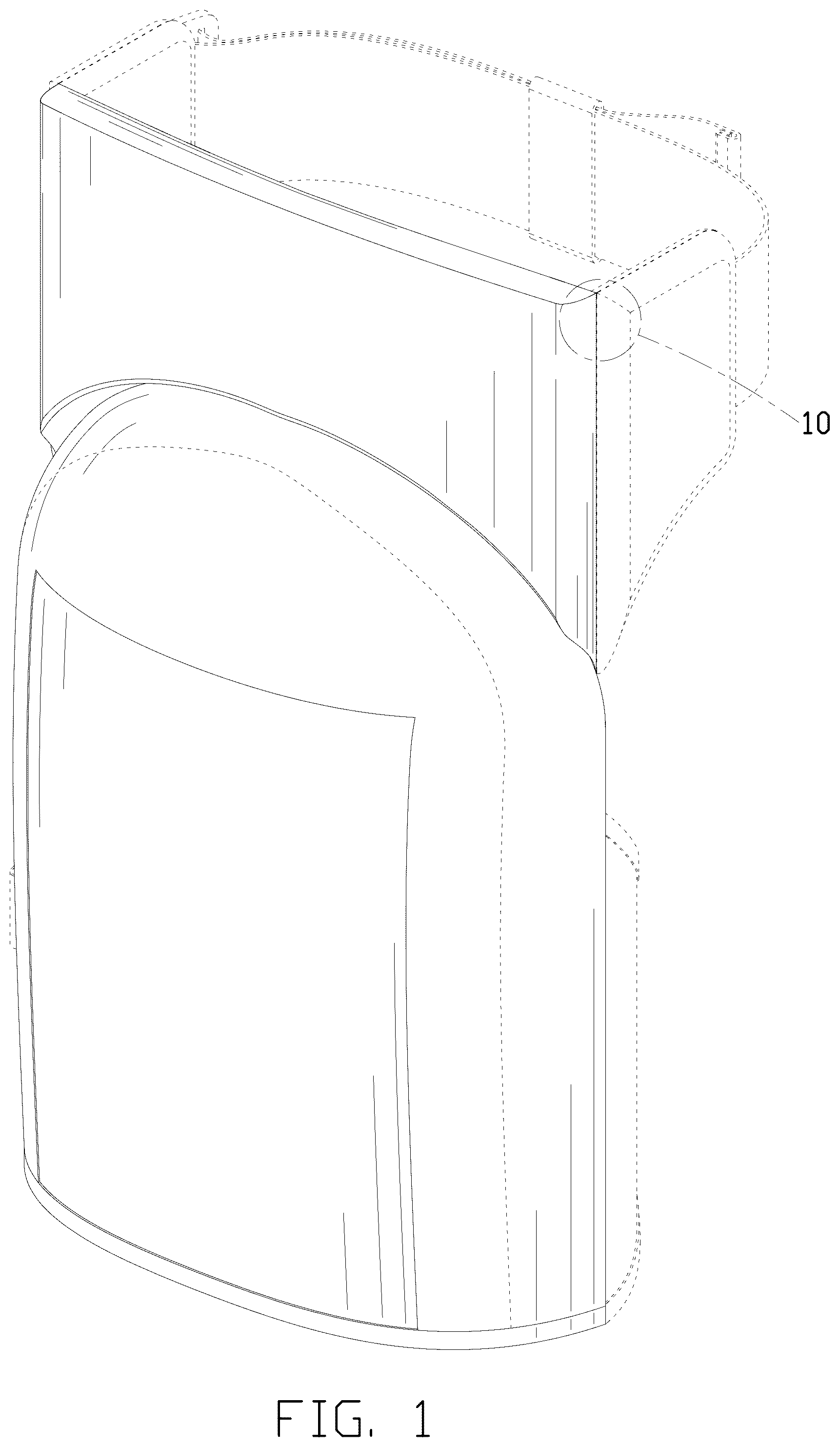 Patent USD1076240 — Knee pad — Figure 1