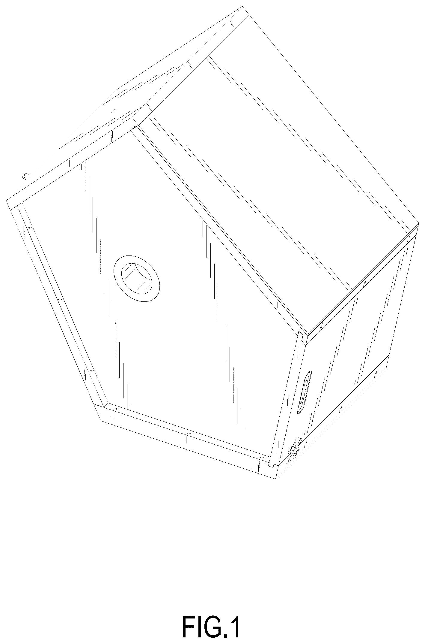 Patent USD1076245 Figure 1 – Bird house