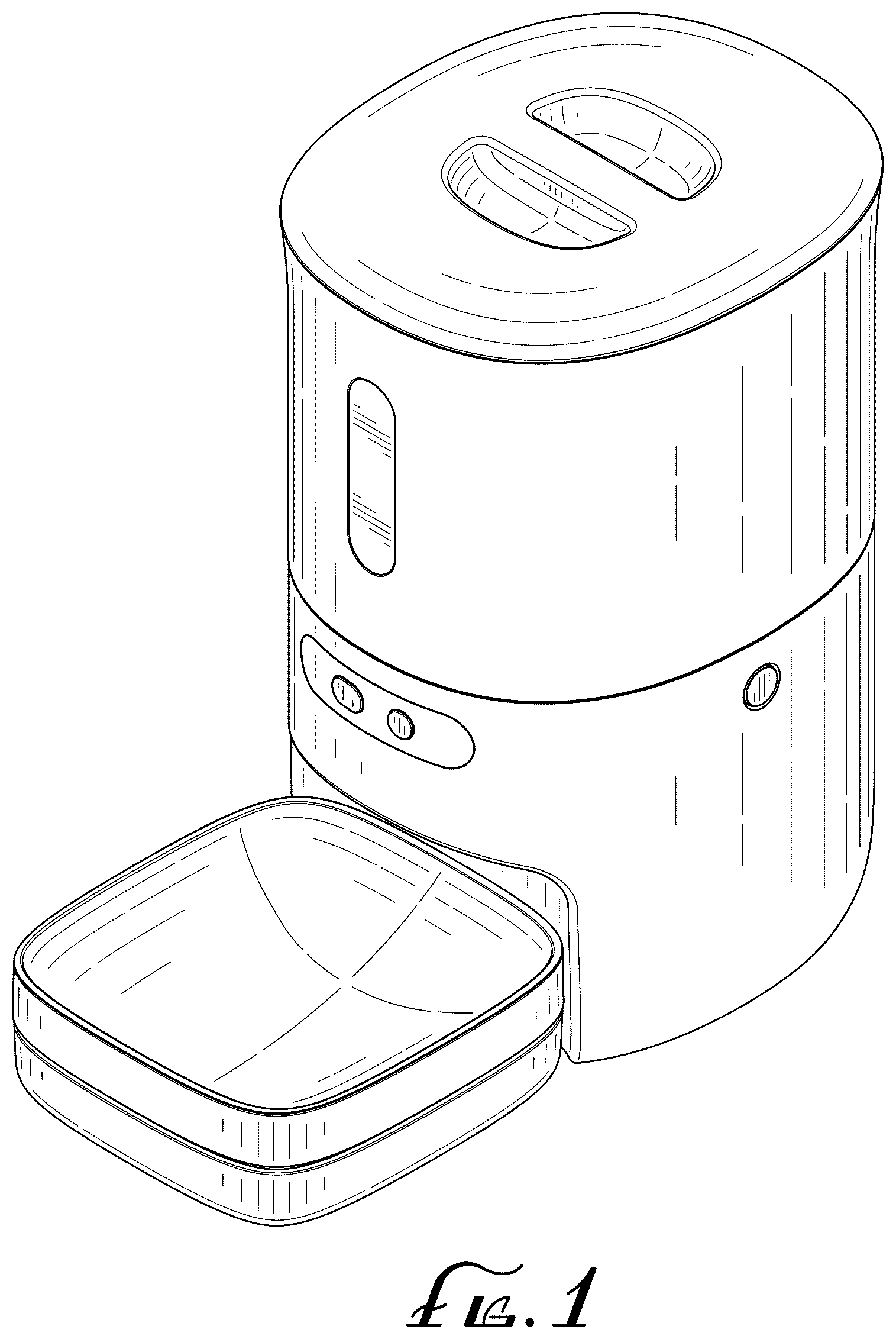 Patent USD1076249 — Pet feeder — Figure 1