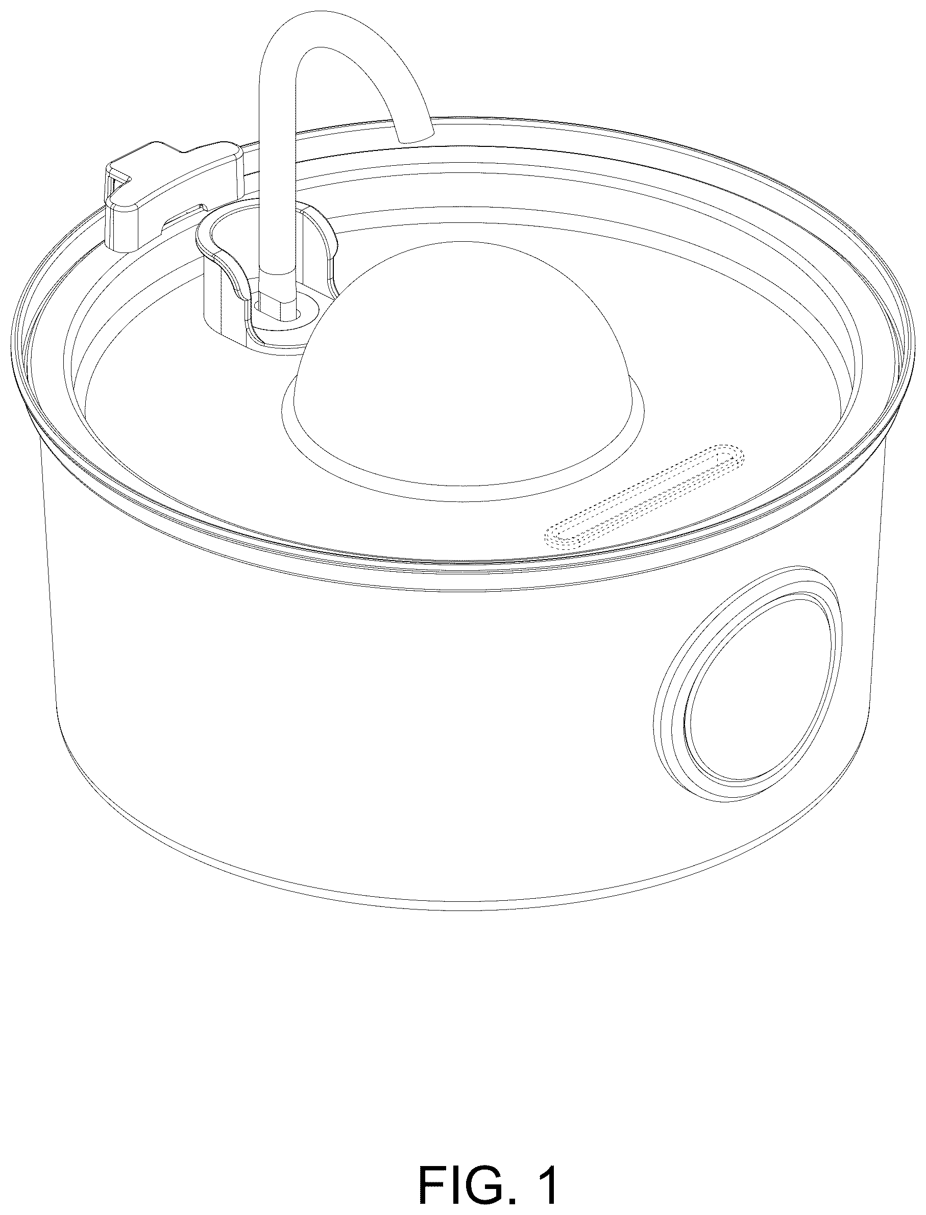 Patent USD1076264 — Pet waterer — Figure 1