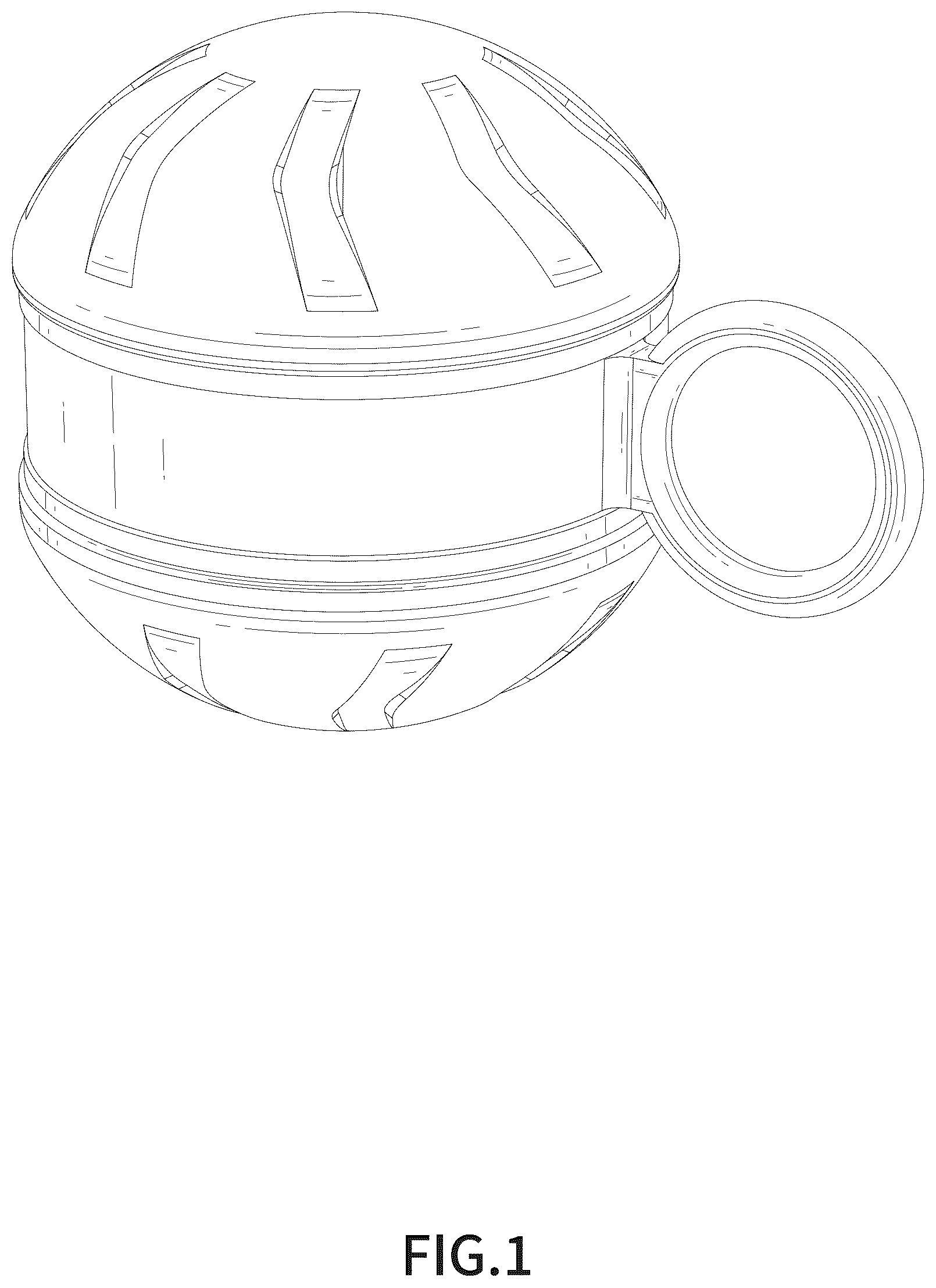 Patent USD1076278 Figure 1 – Pet toy ball