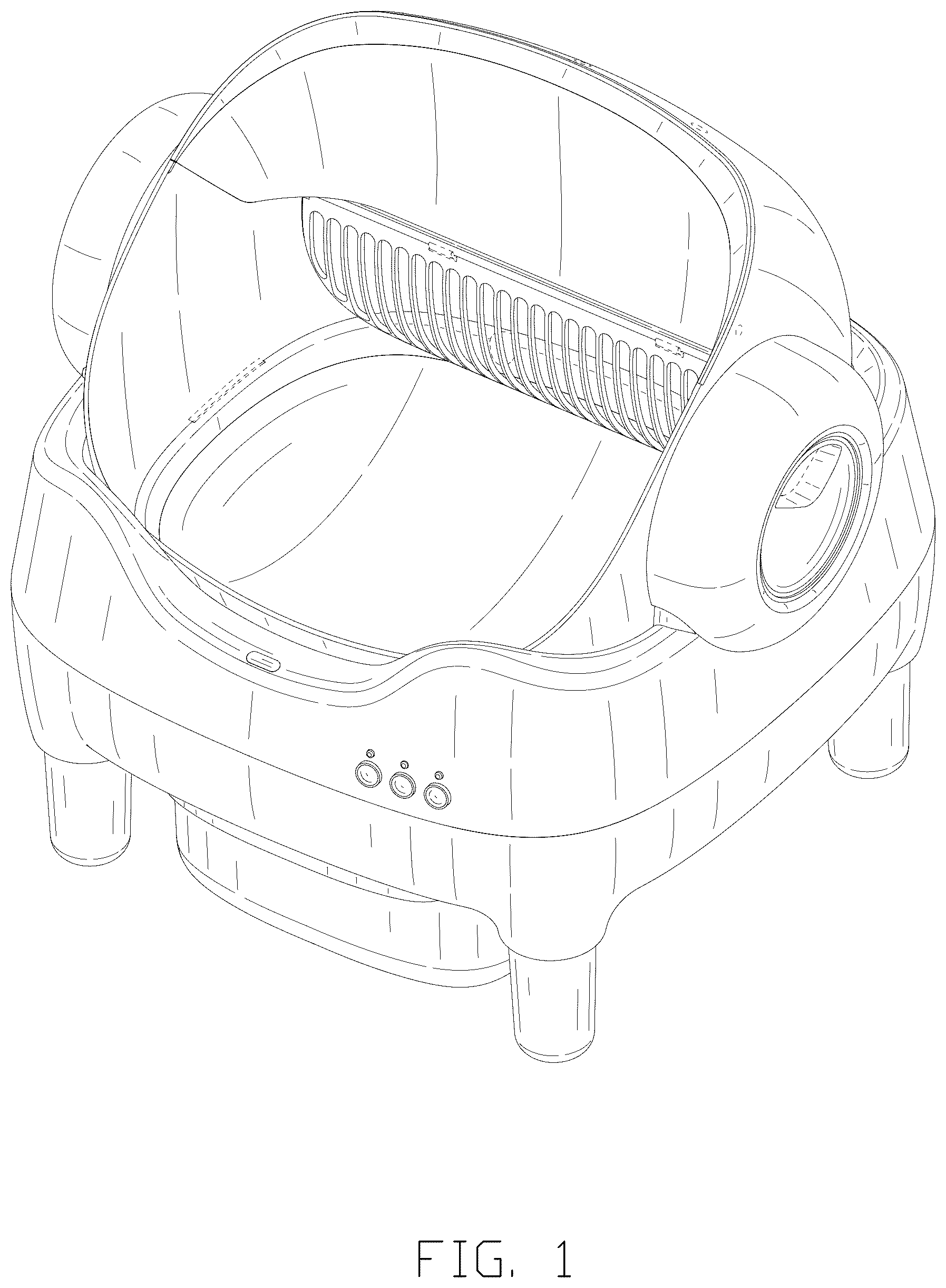Patent USD1076280 — Litter box — Figure 1