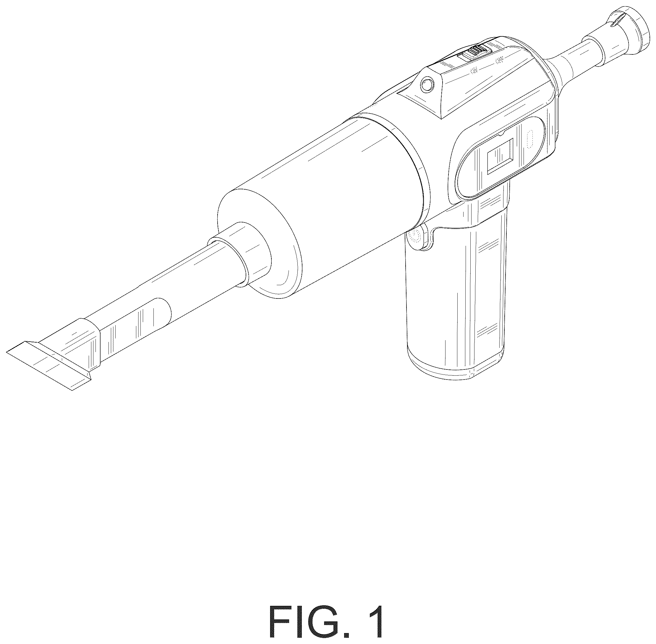 Patent USD1076294 Figure 1 – Car vacuum cleaner
