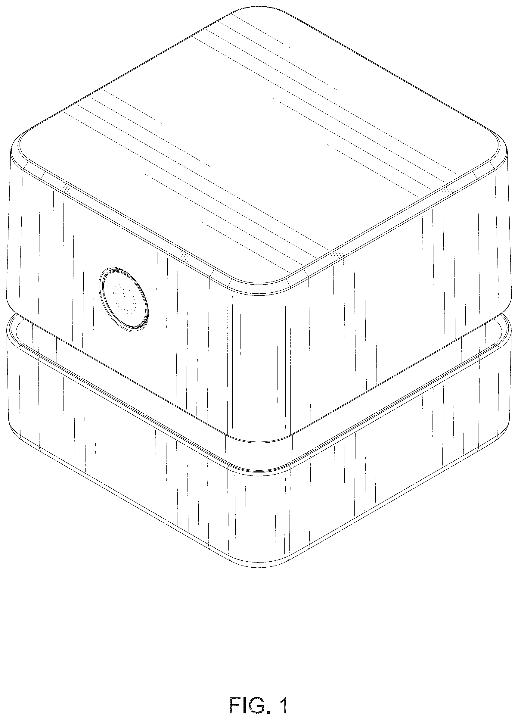 Patent USD1076296 Figure 1 – Desktop vacuum cleaner
