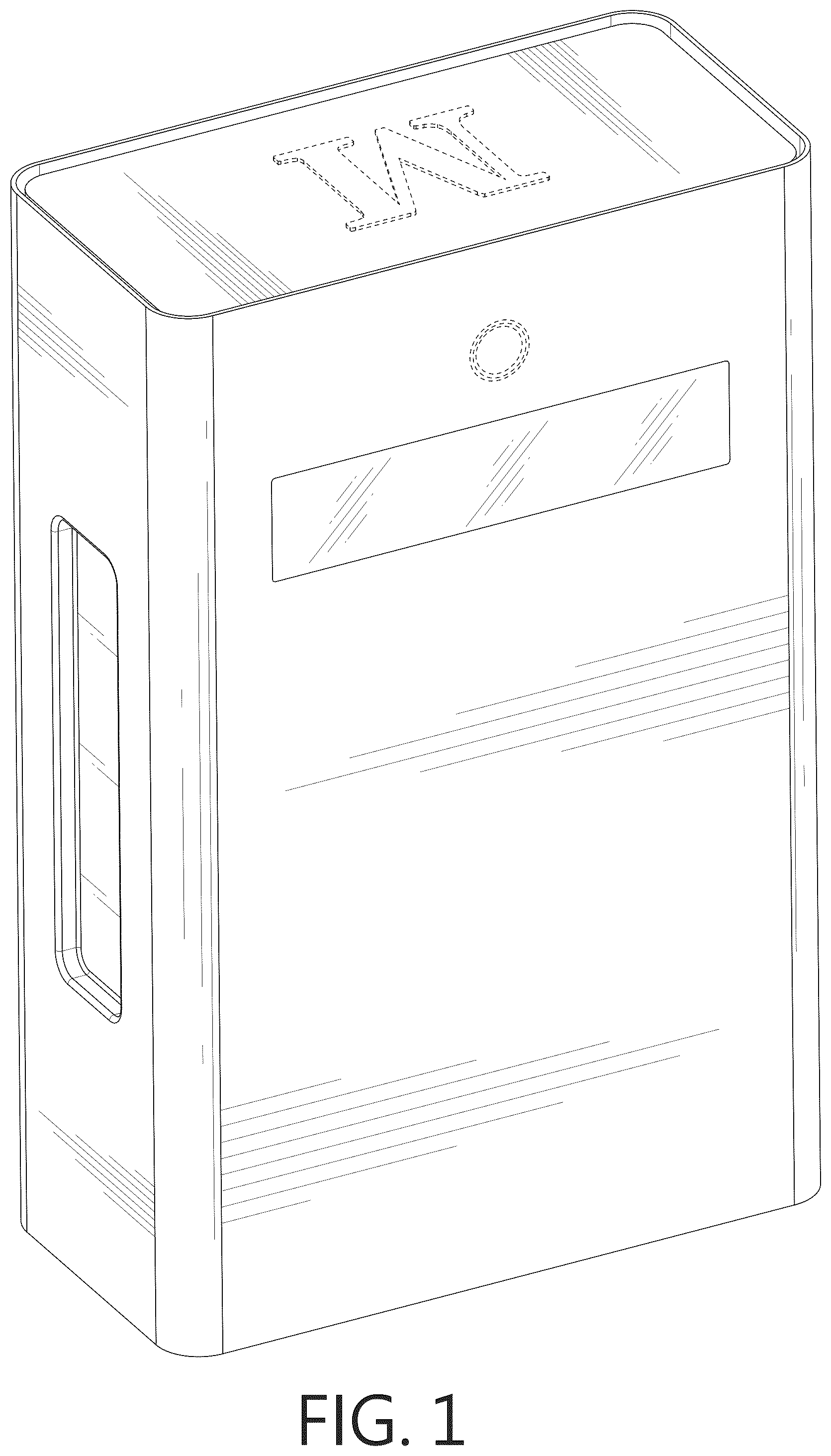 Patent USD1076311 Figure 1 – Safe box