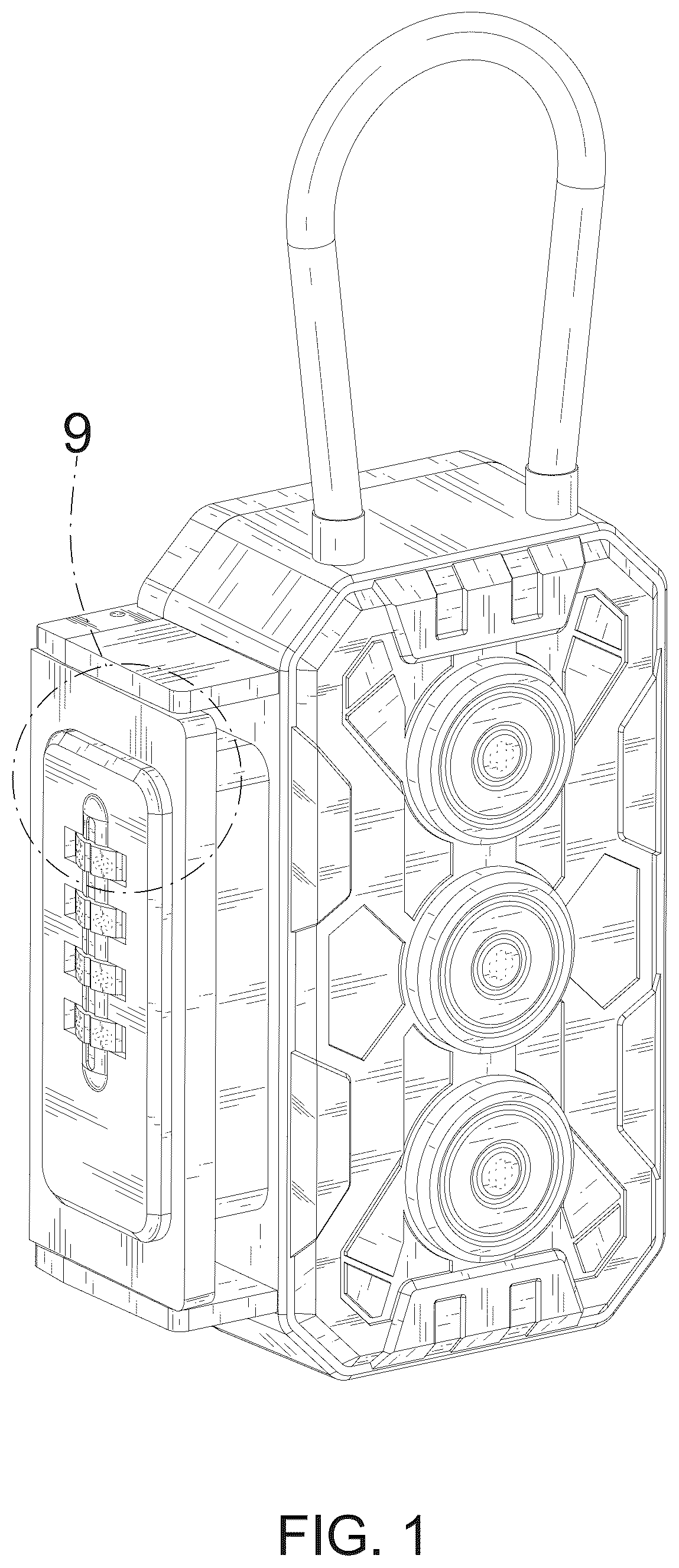 Patent USD1076312 — Magnetic key box — Figure 1