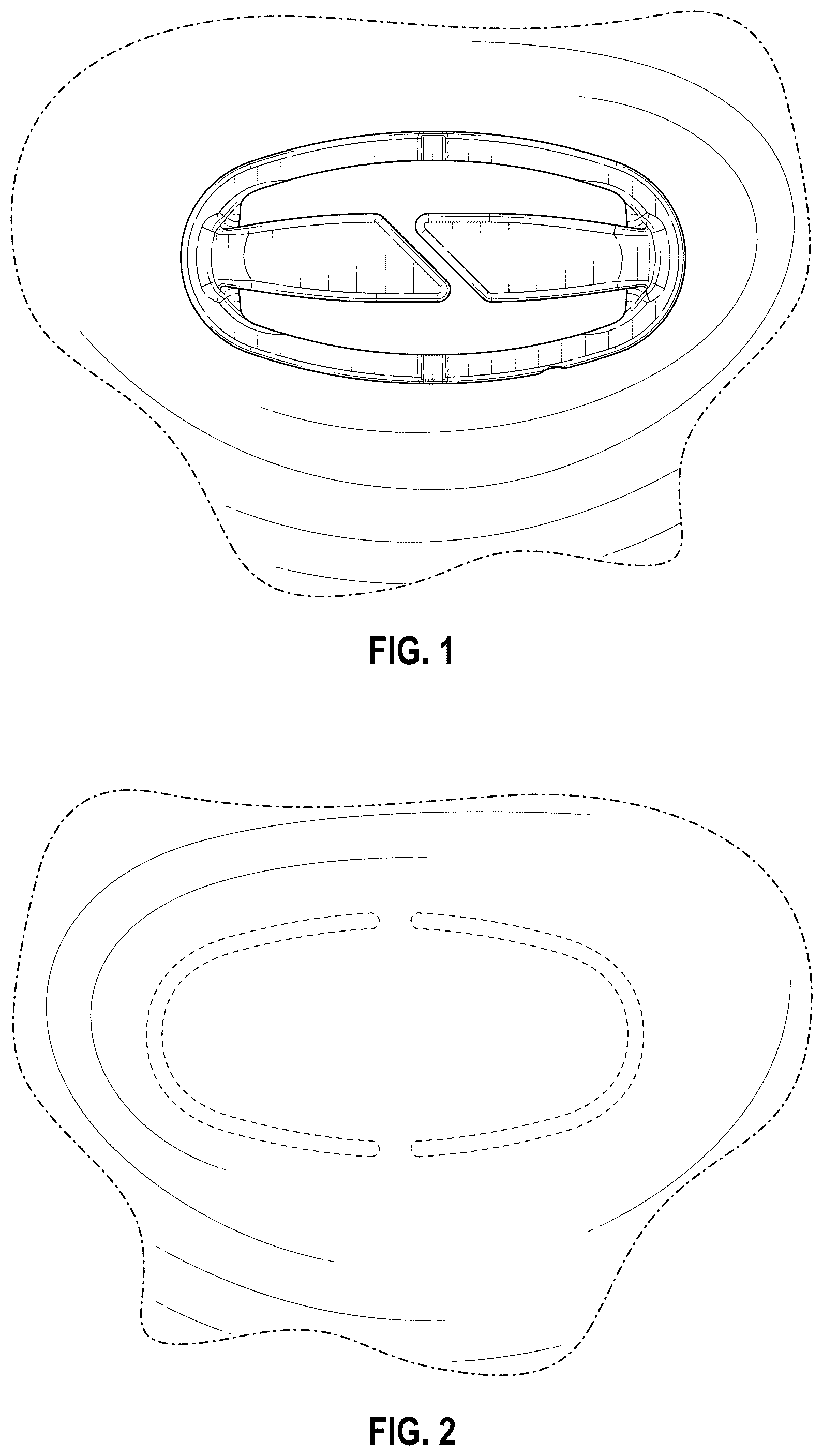 Patent USD1076326 — Portion of a shoulder pad — Figure 1