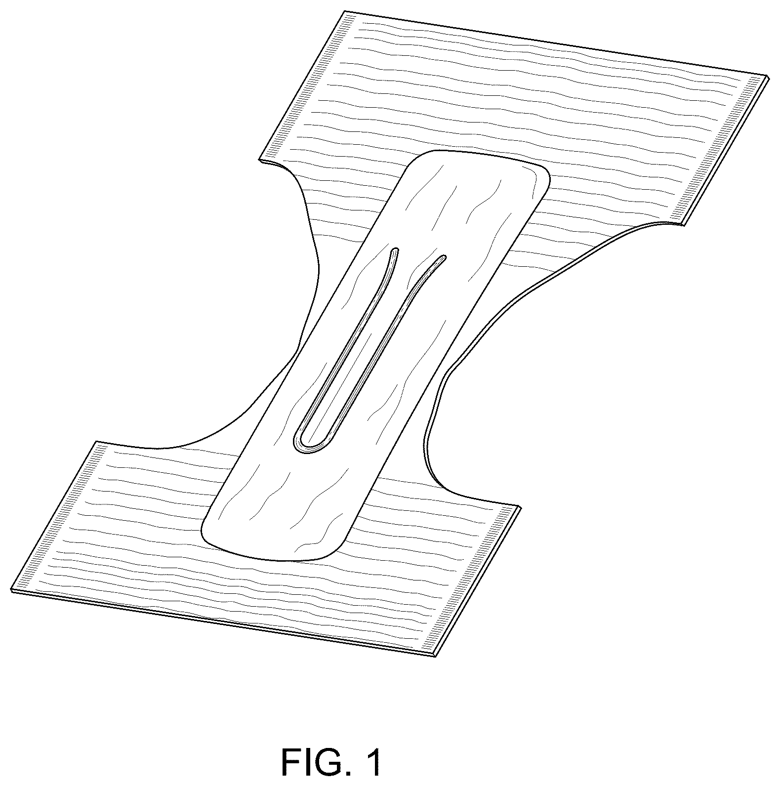 Patent USD1076328 — Absorbent underpants — Figure 1