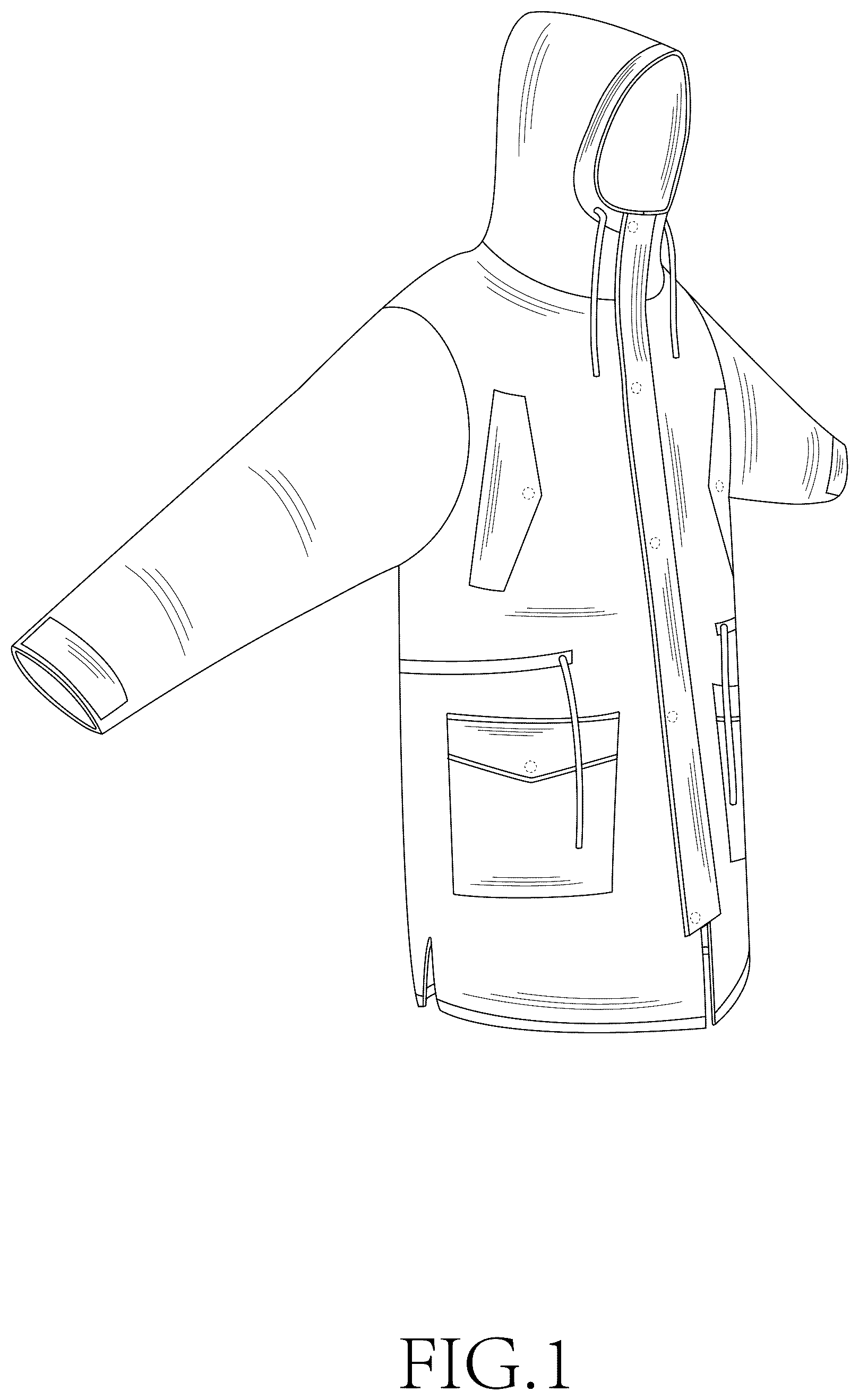 Patent USD1076338 — Coat — Figure 1