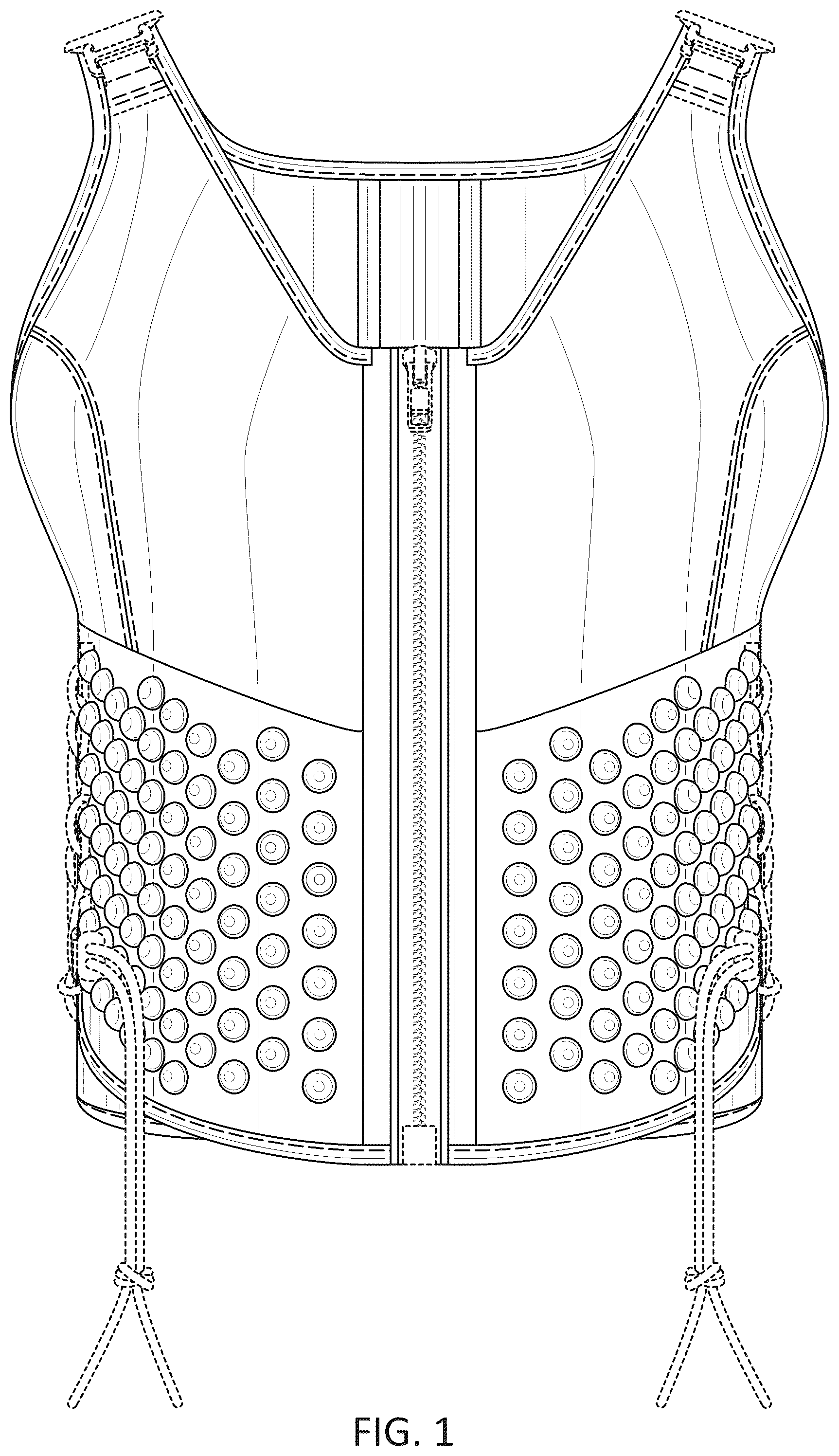 Patent USD1076339 — Weighted apparel article — Figure 1
