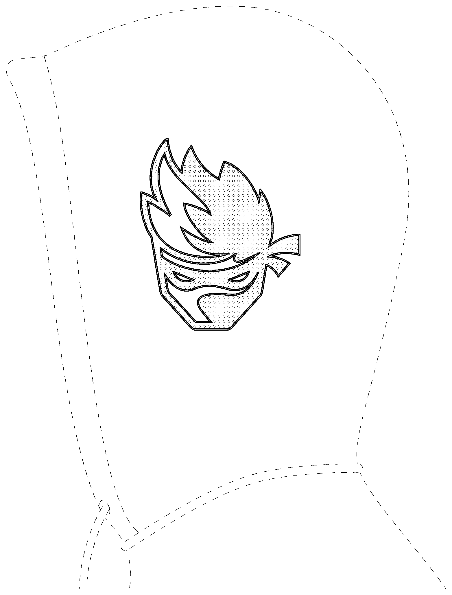 Patent USD1076341 Figure 1 – Hooded sweatshirt
