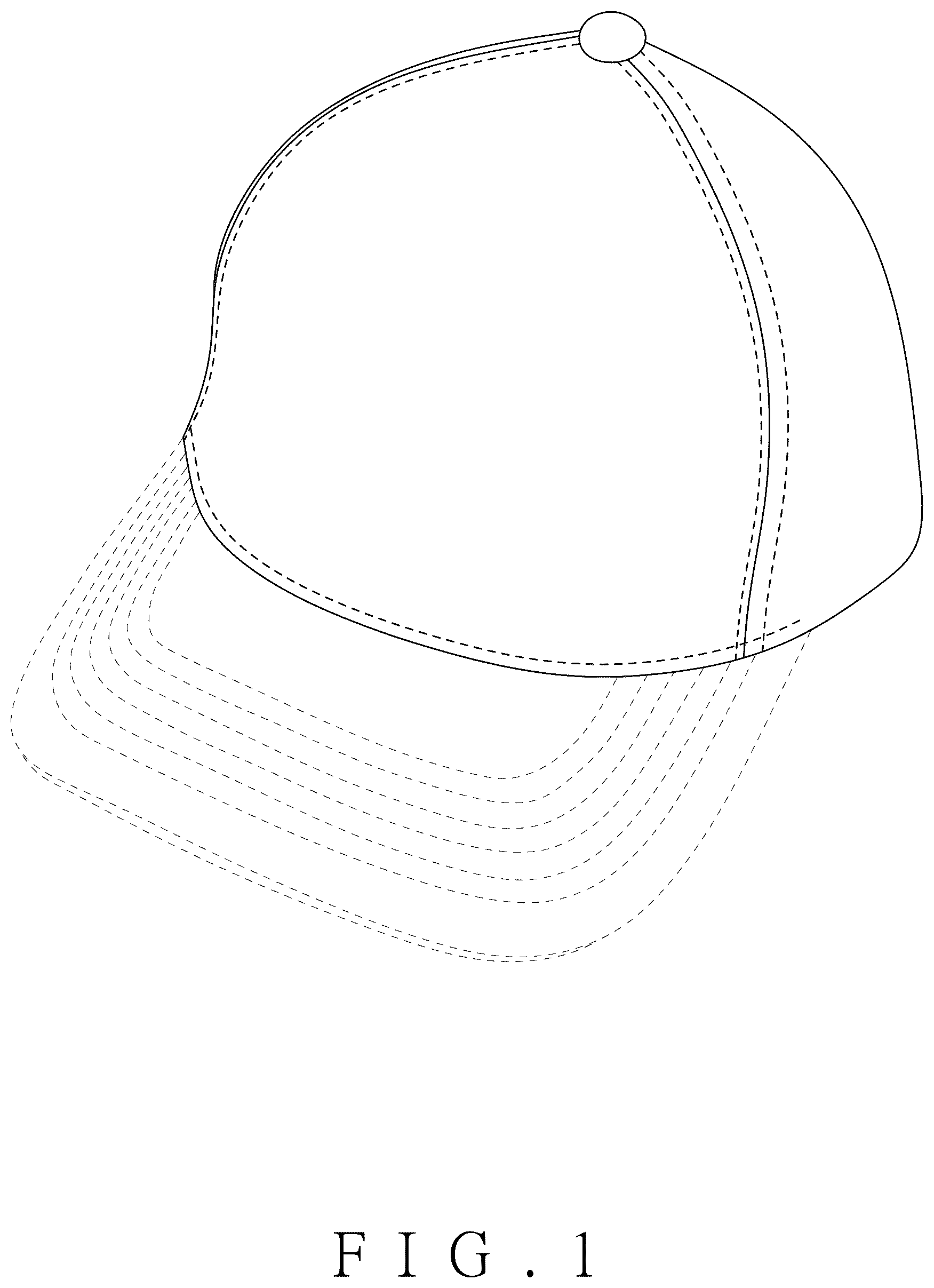 Patent USD1076345 — Cap — Figure 1