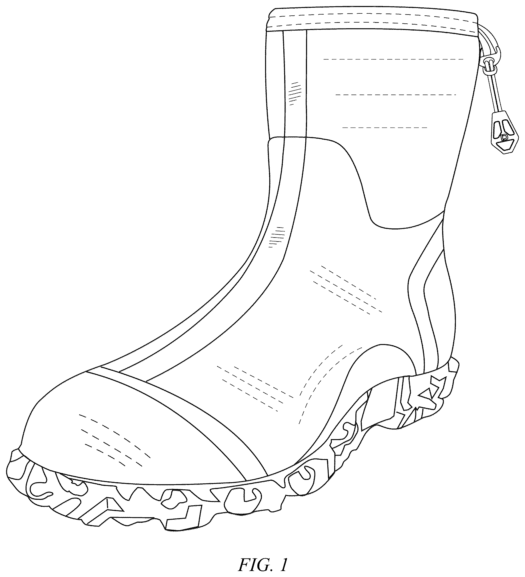 Patent USD1076354 — Pair of boots — Figure 1