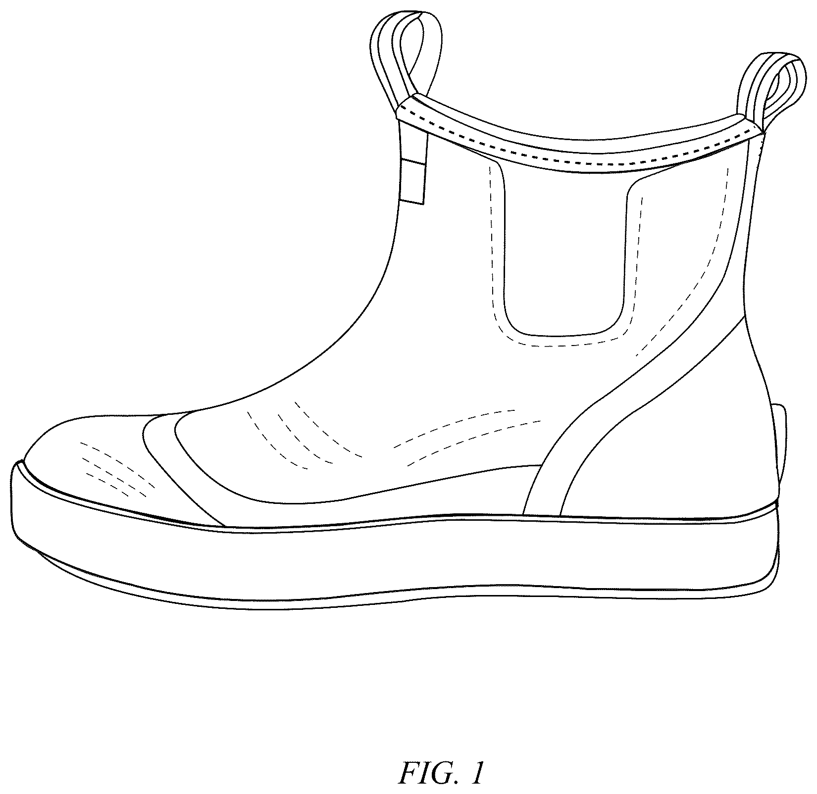 Patent USD1076355 — Pair of boots — Figure 1