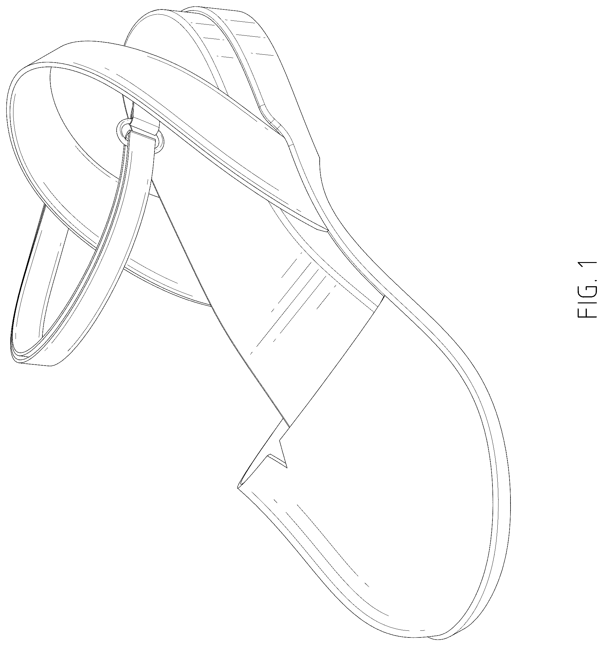 Patent USD1076357 — Shoe — Figure 1