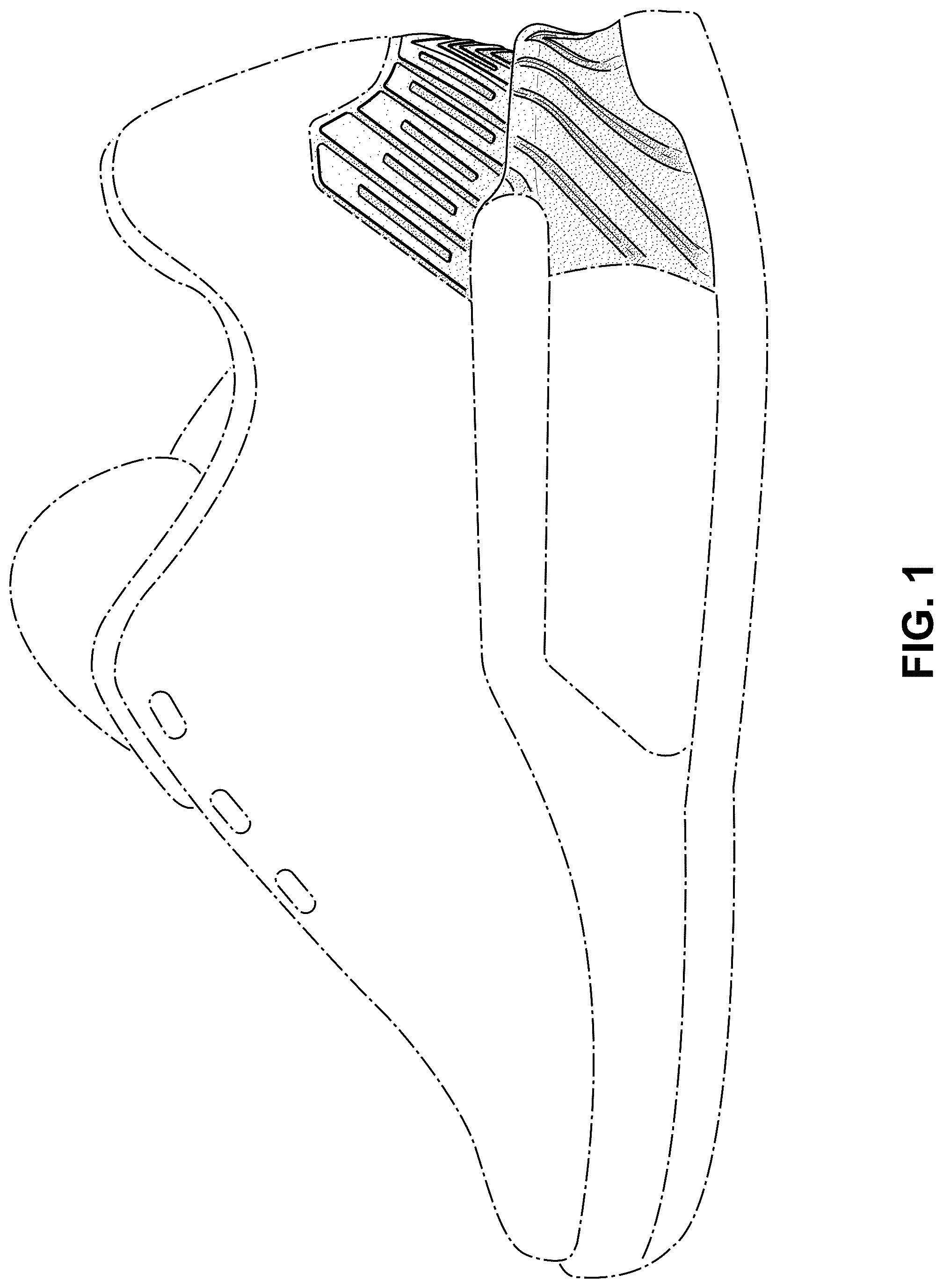 Patent USD1076377 Figure 1 – Shoe
