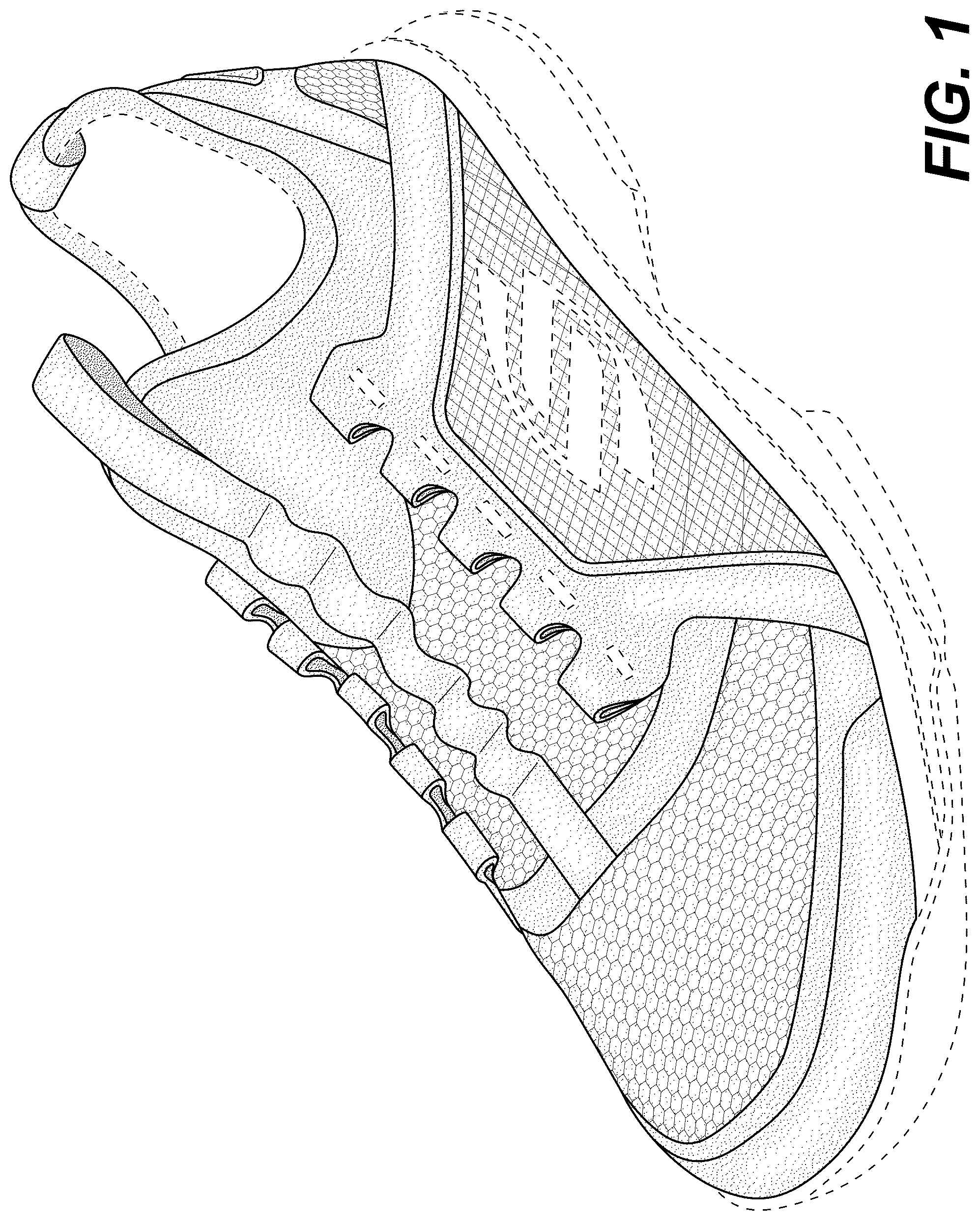 Patent USD1076389 — Shoe — Figure 1