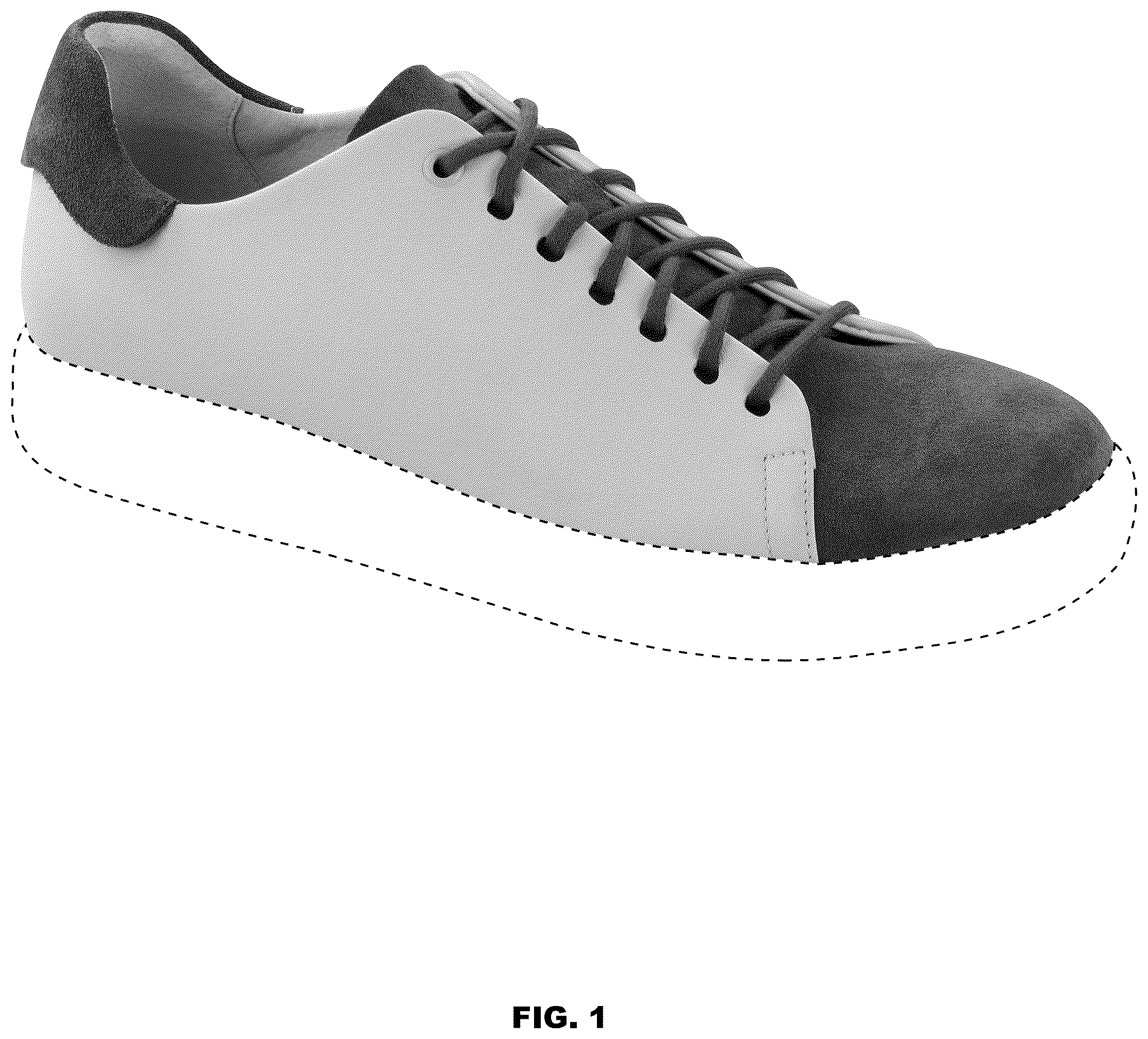 Patent USD1076392 Figure 1 – Shoe