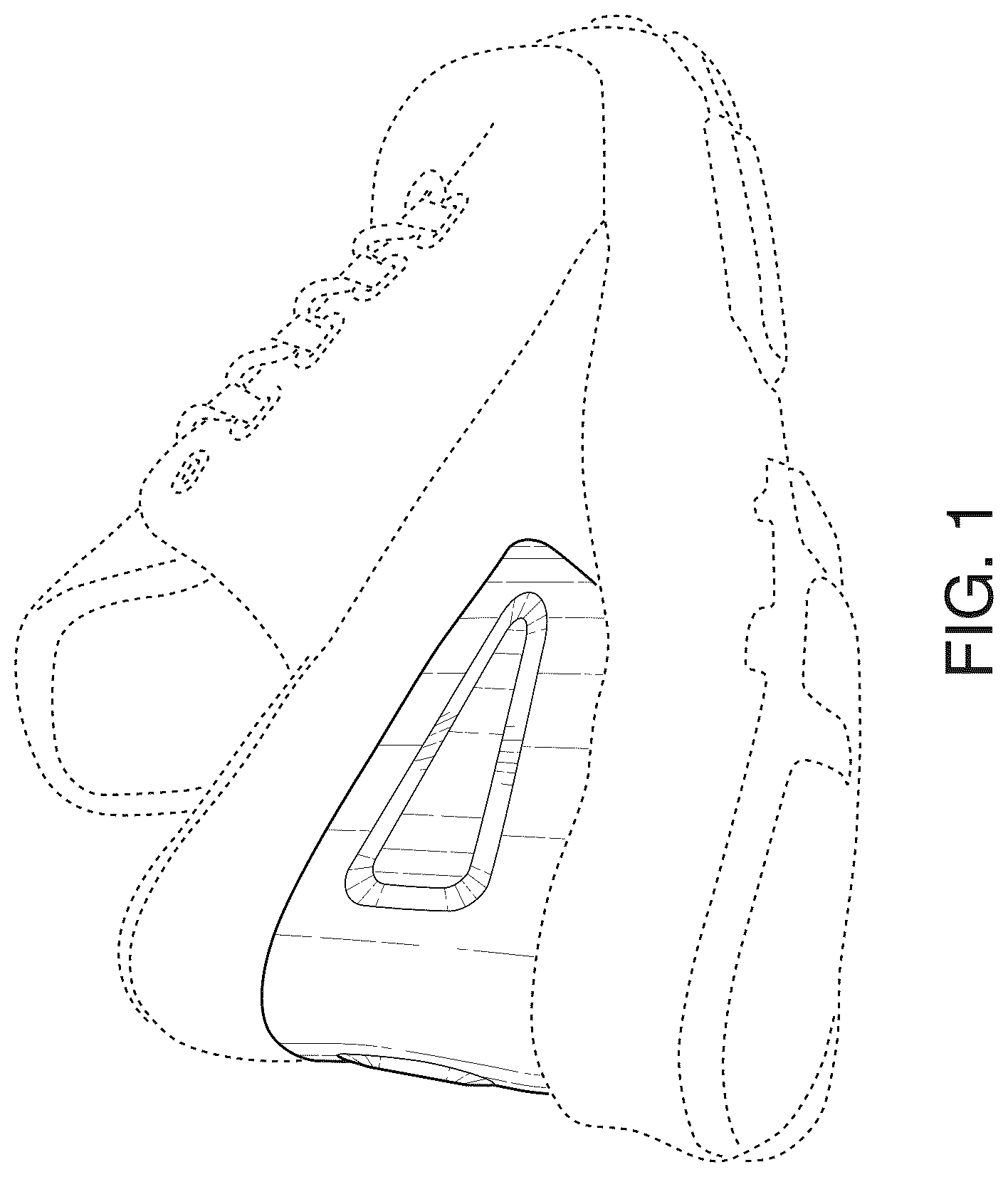 Patent USD1076396 — Shoe heel counter — Figure 1