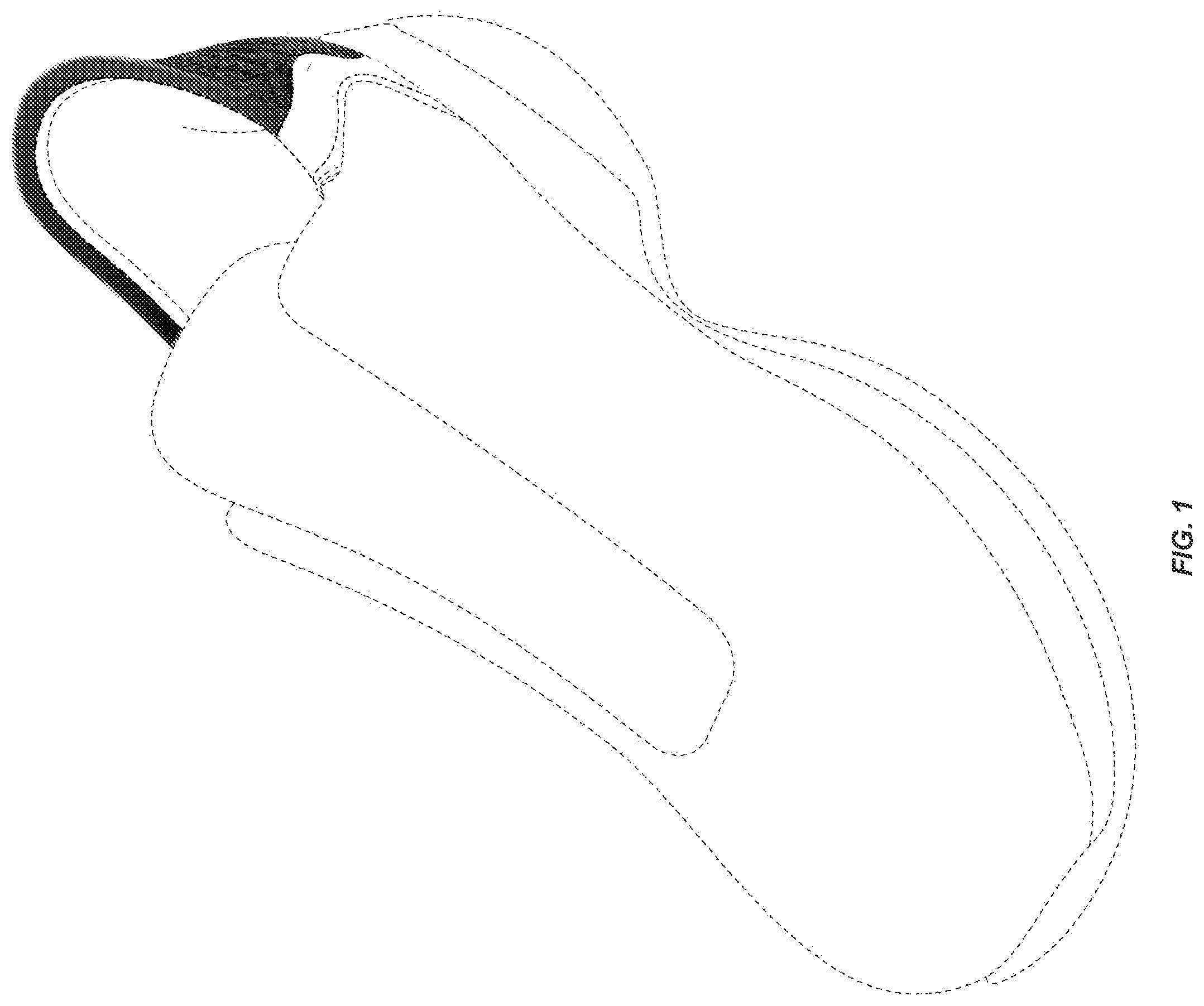 Patent USD1076400 Figure 1 – Shoe upper