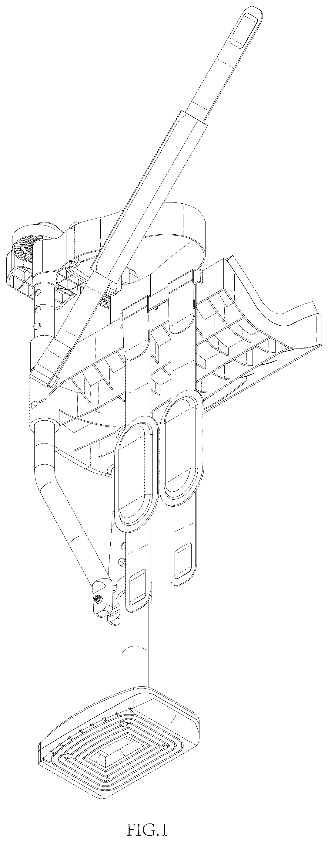 Patent USD1076403 Figure 1 – Hands free crutch