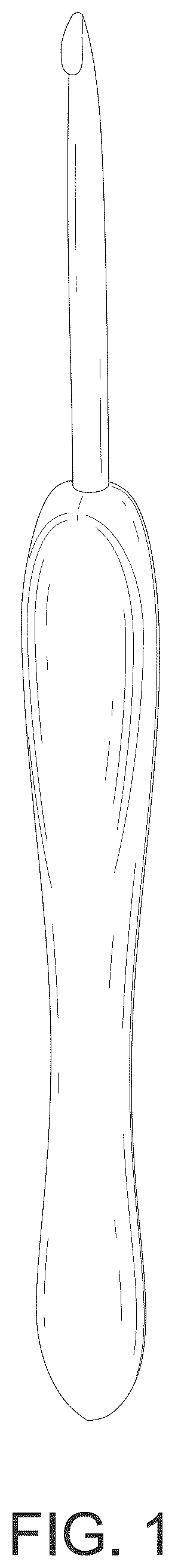 Patent USD1076404 Figure 1 – Crochet hook