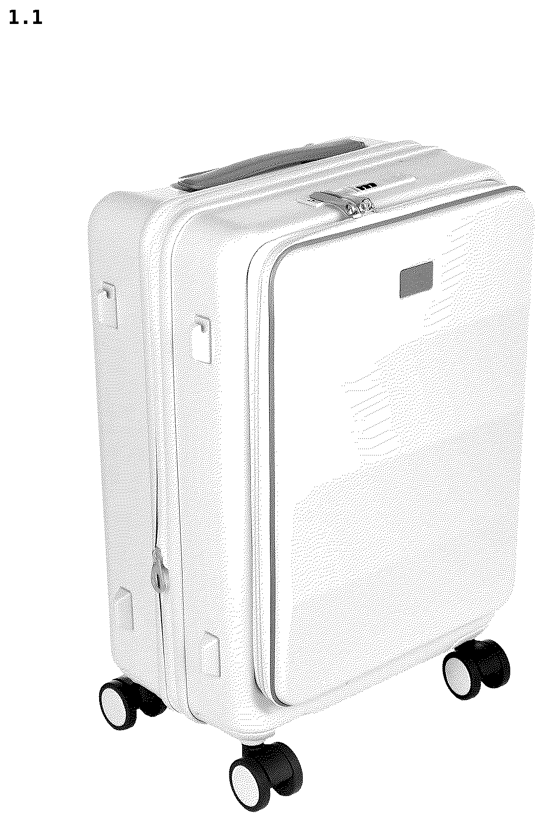 Patent USD1076435 — Suitcase — Figure 1