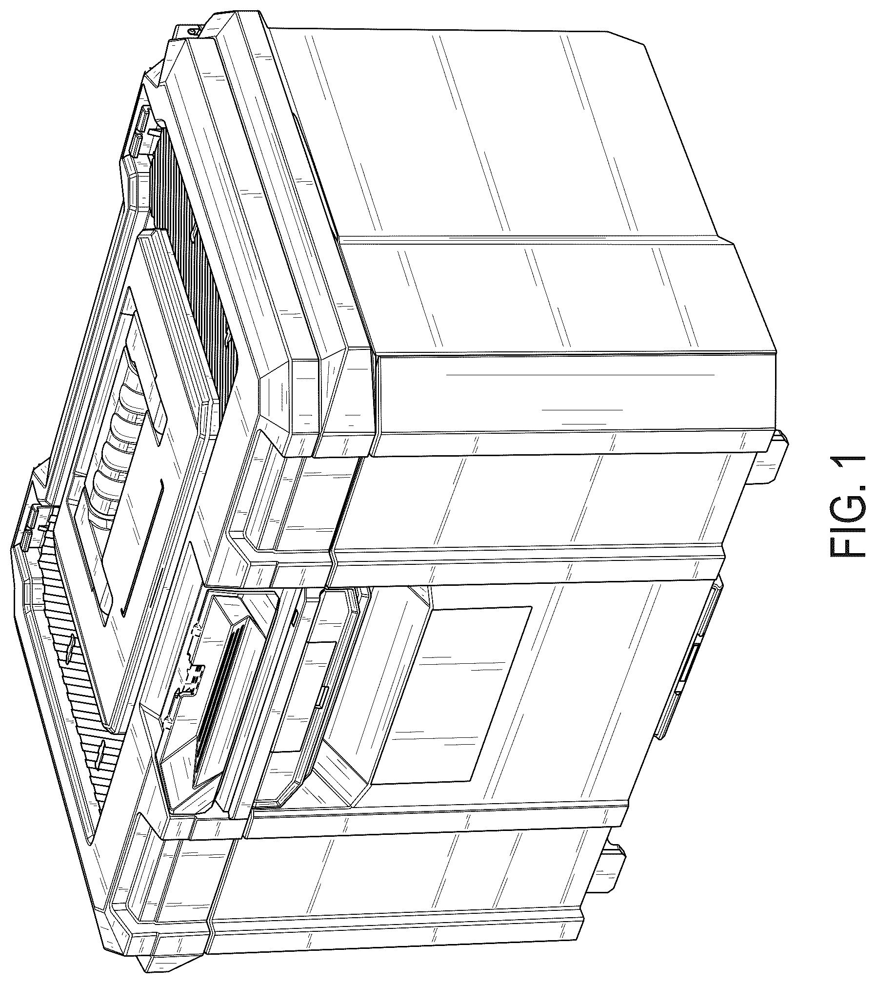 Patent USD1076436 — Drawered storage unit — Figure 1