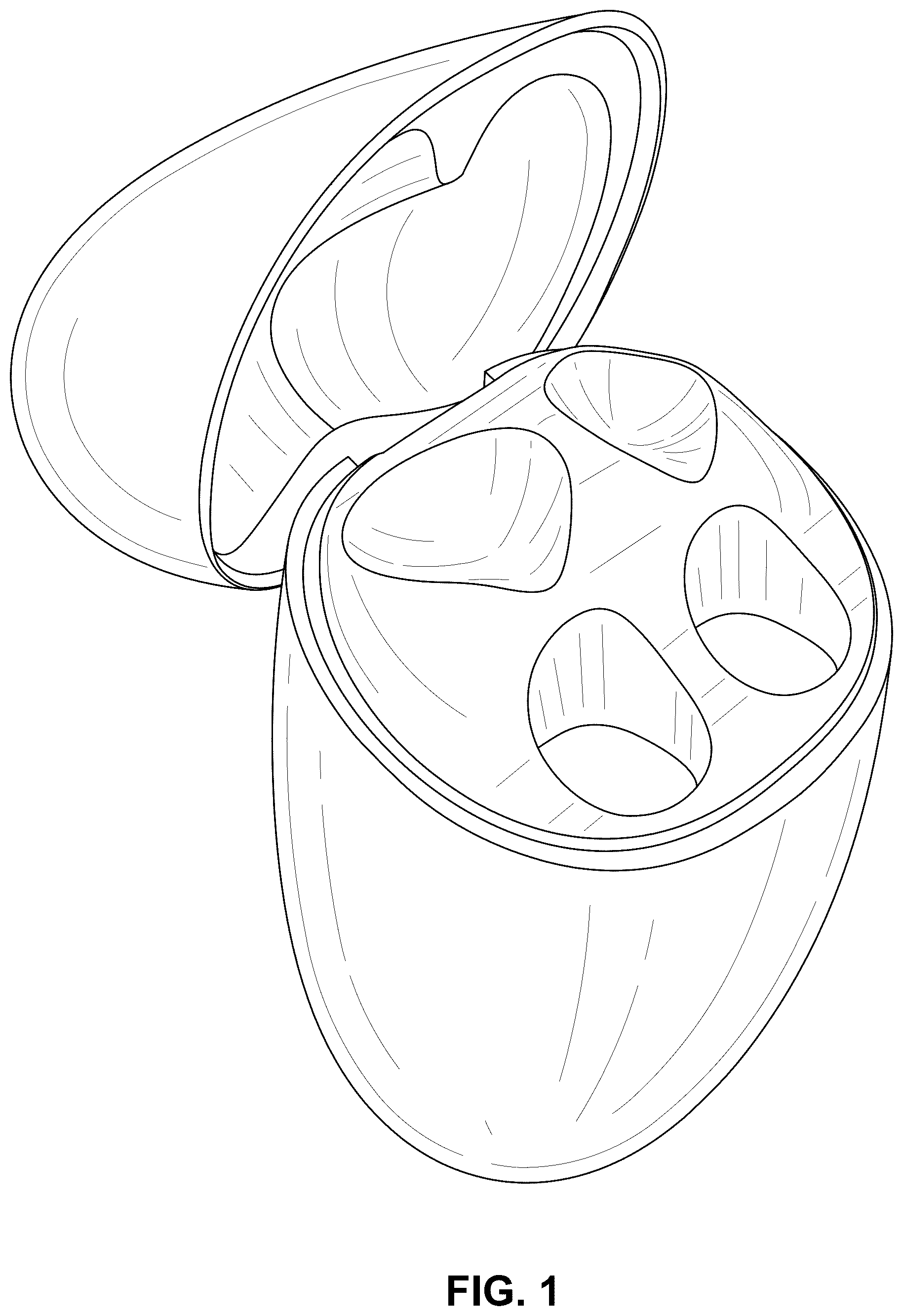 Patent USD1076438 — Earphone case — Figure 1
