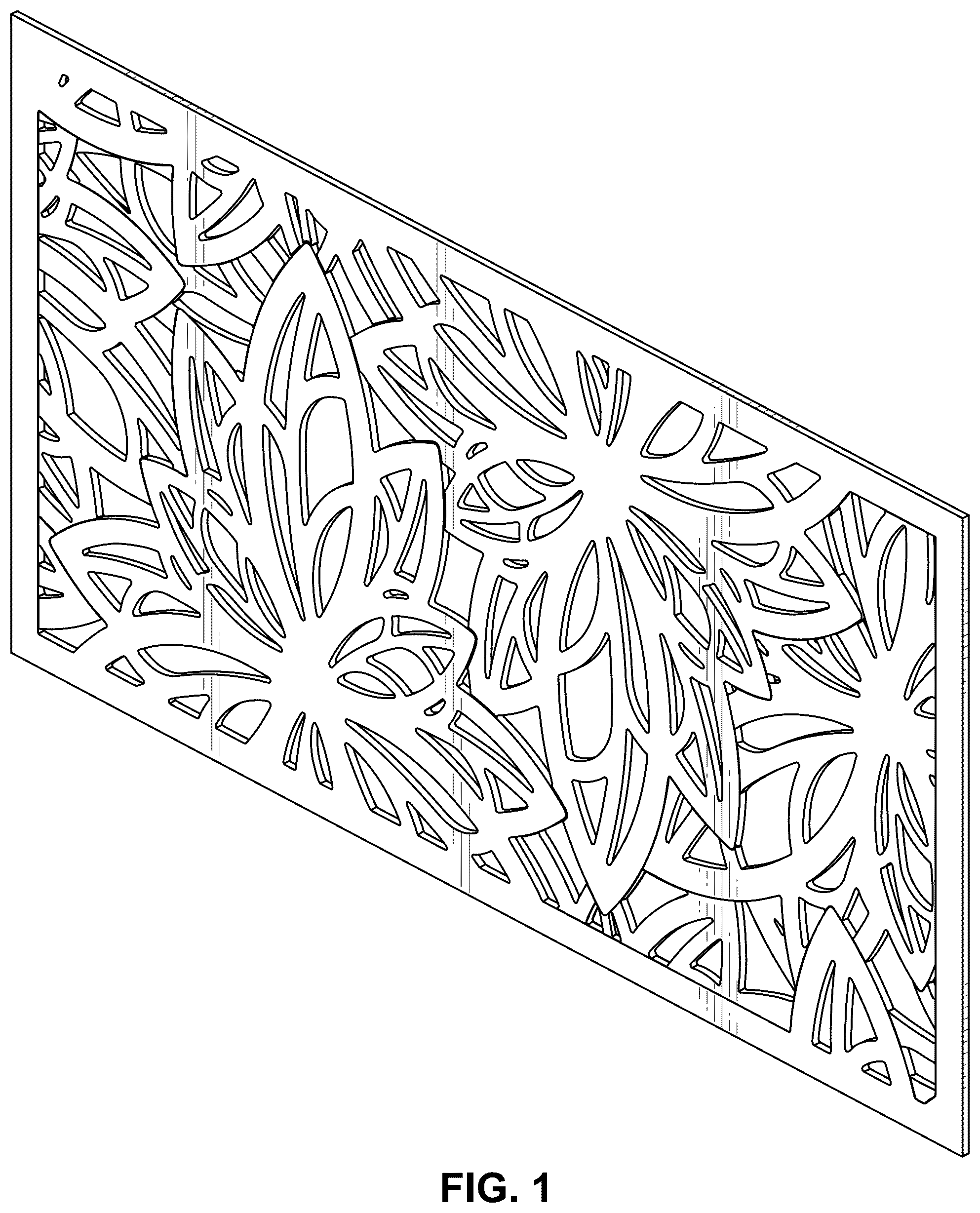 Patent USD1076467 — Decorative screen panel — Figure 1