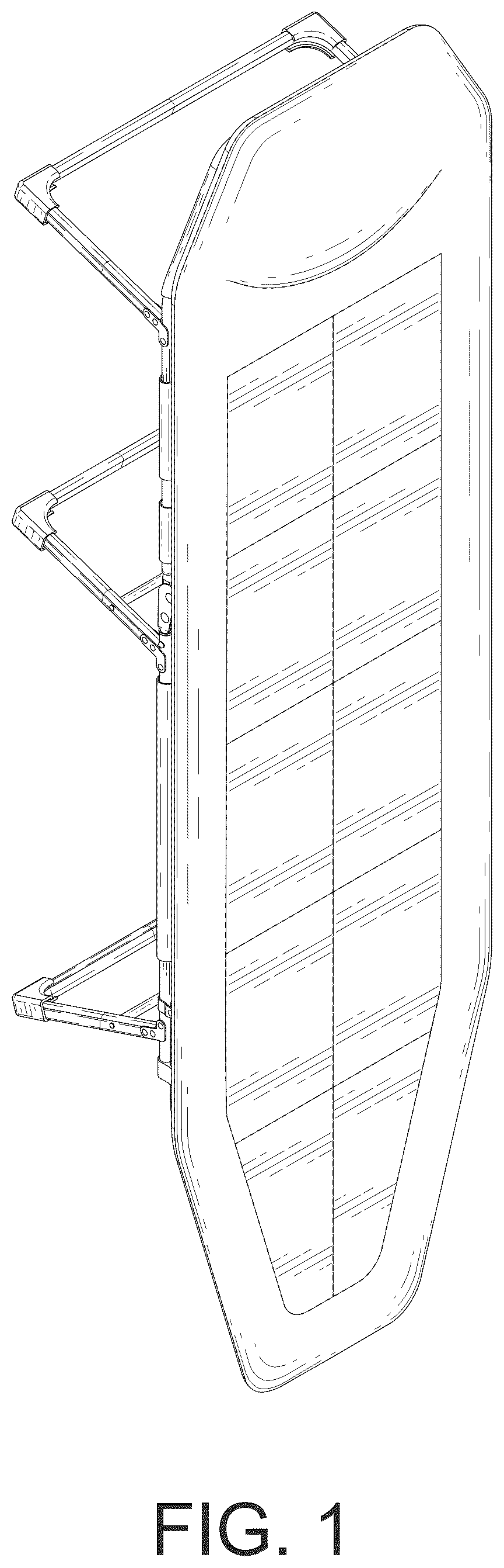 Patent USD1076481 Figure 1 – Outdoor portable folding bed