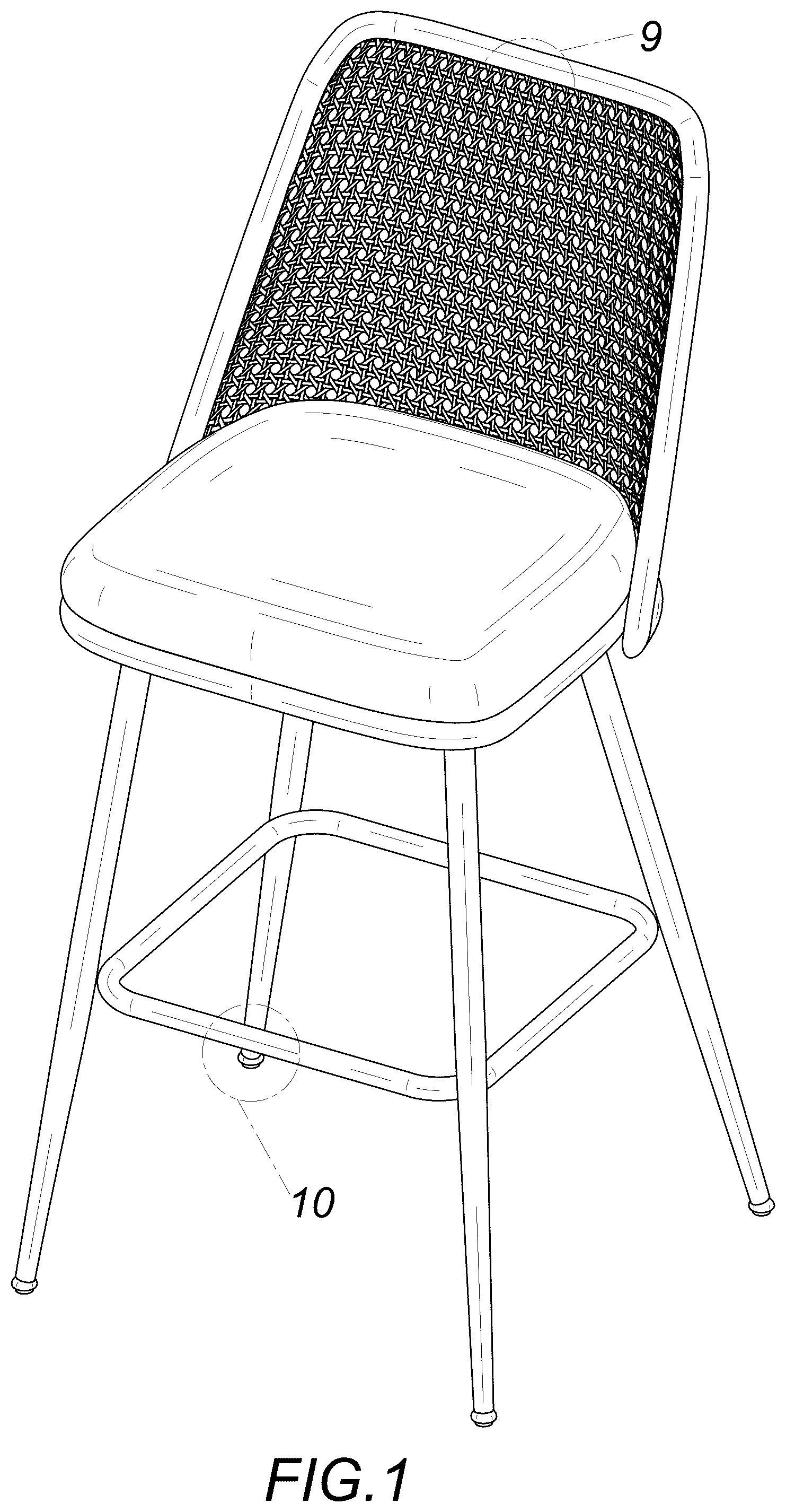Patent USD1076491 — Chair — Figure 1