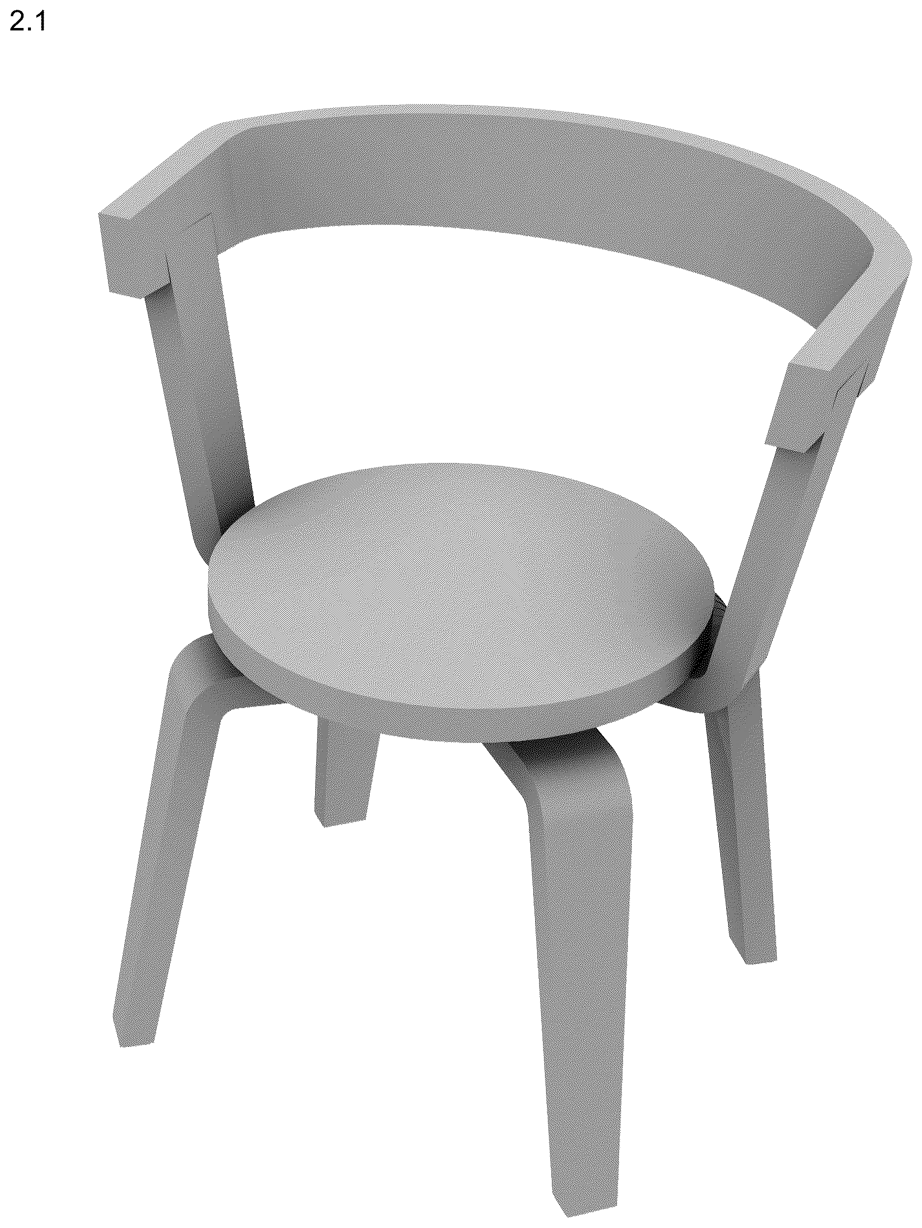 Patent USD1076493 — Armchair — Figure 1