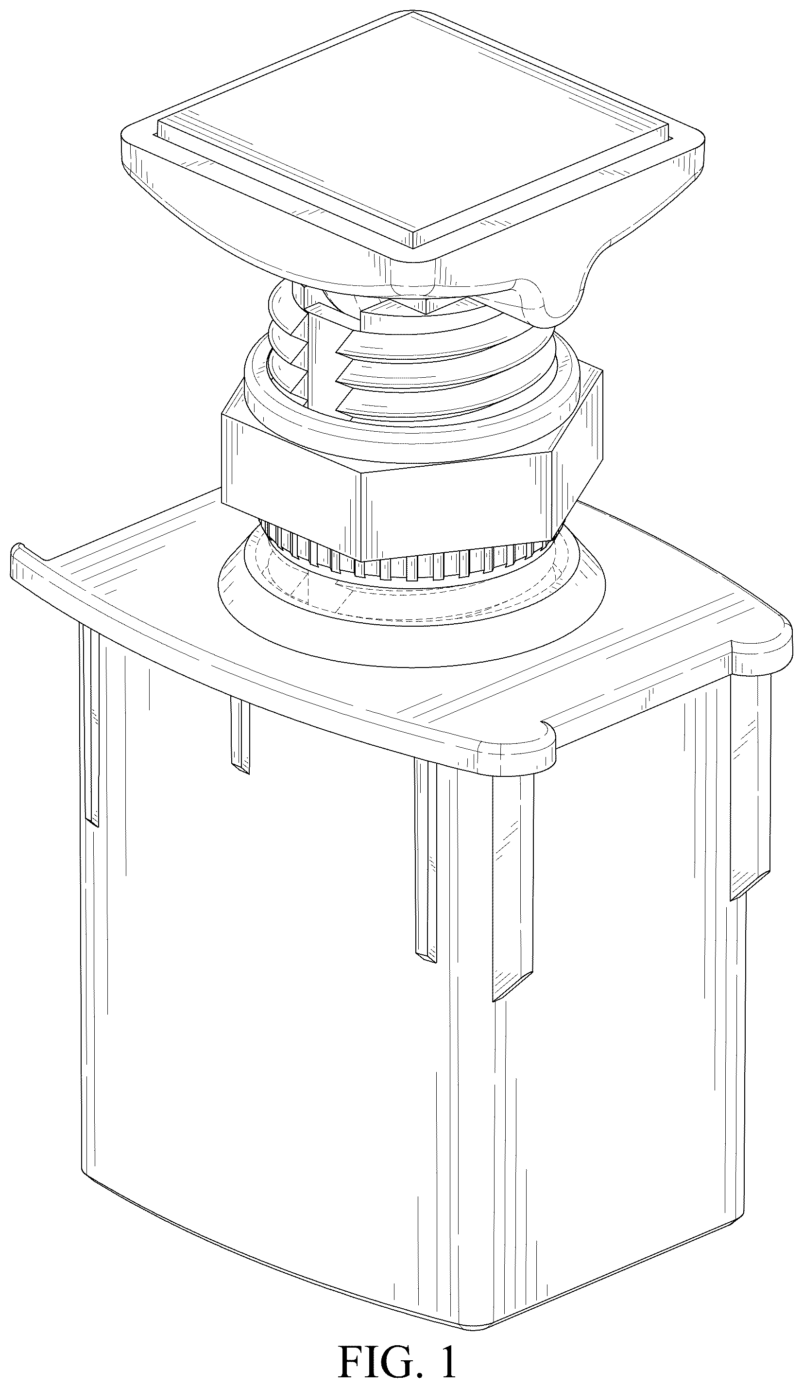 Patent USD1076507 — Punching-free mounting part — Figure 1