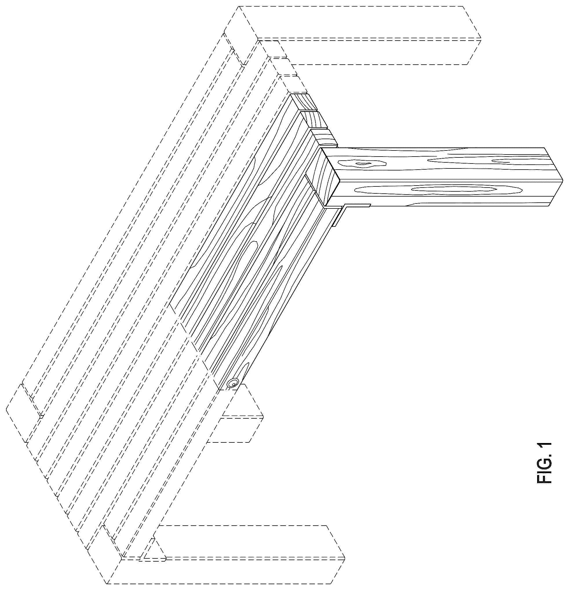 Patent USD1076518 — Modular square-slat furniture — Figure 1