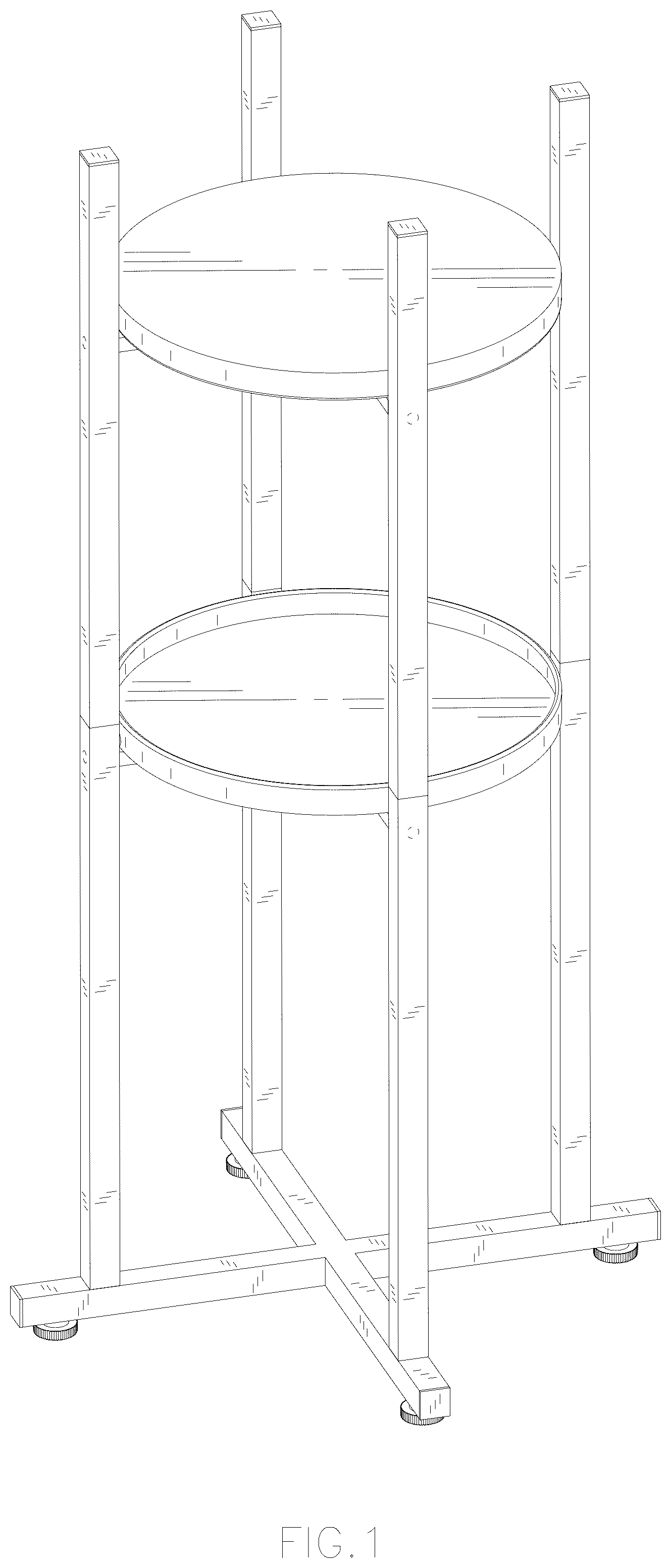 Patent USD1076522 — Bucket storage rack — Figure 1