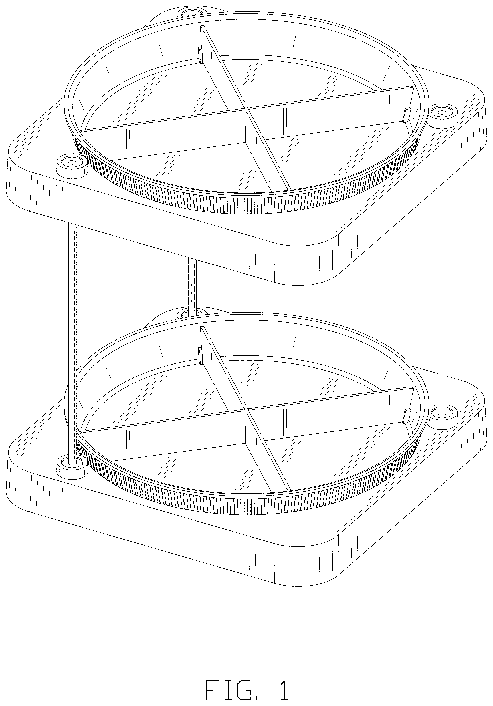 Patent USD1076523 — Turntable storage rack — Figure 1