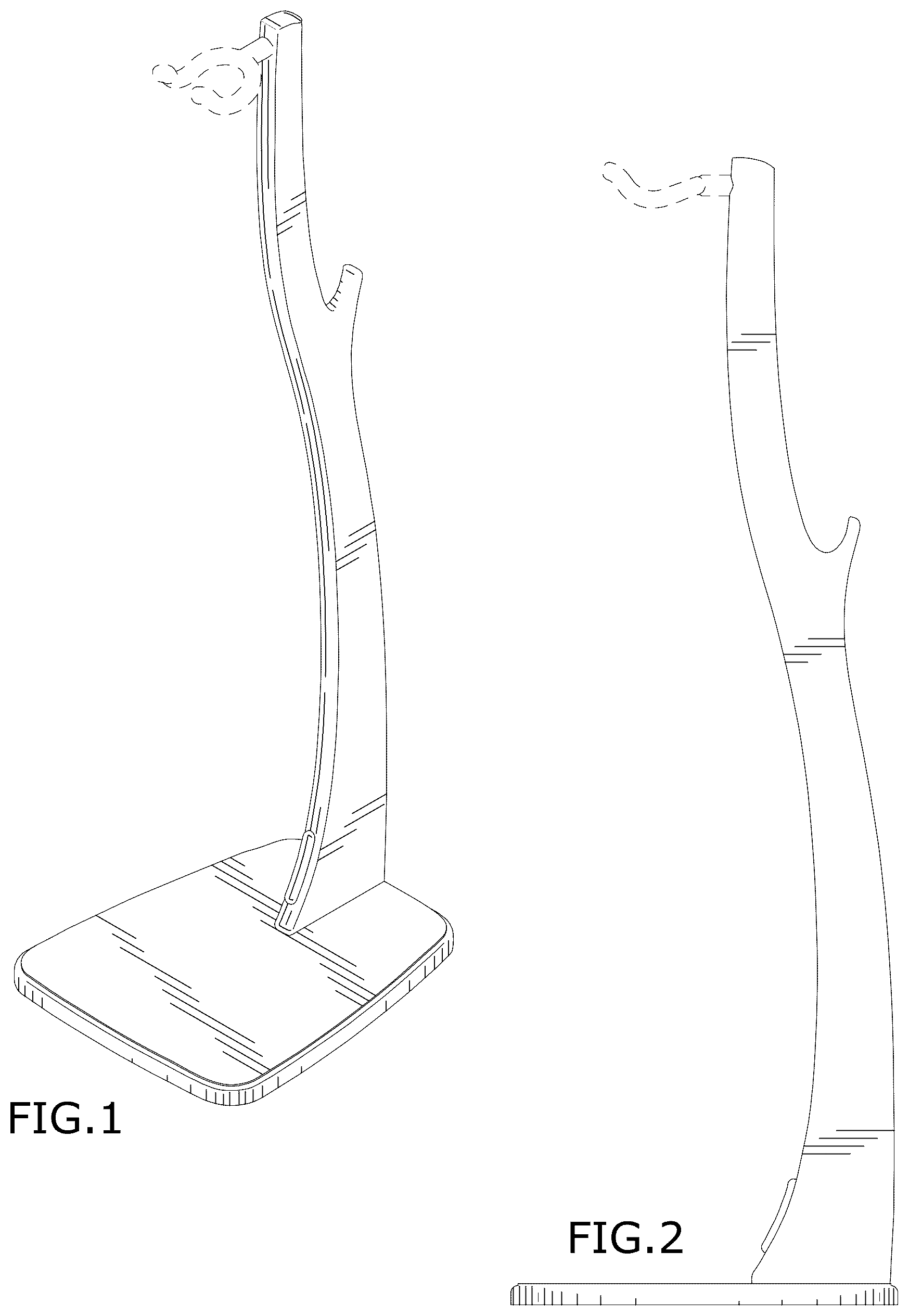 Patent USD1076526 — Guitar stand with pick holder and cable holder — Figure 1