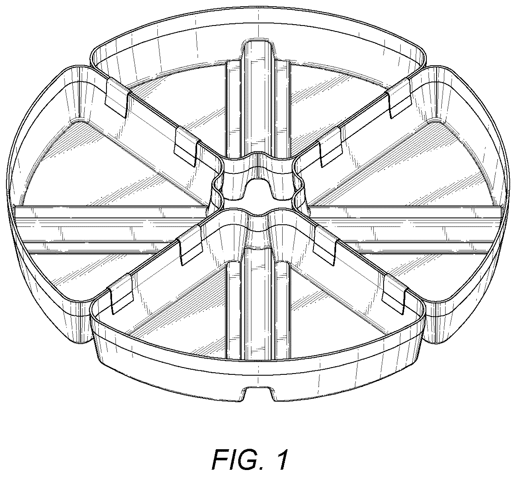 Patent USD1076531 — Round cantilever umbrella base — Figure 1