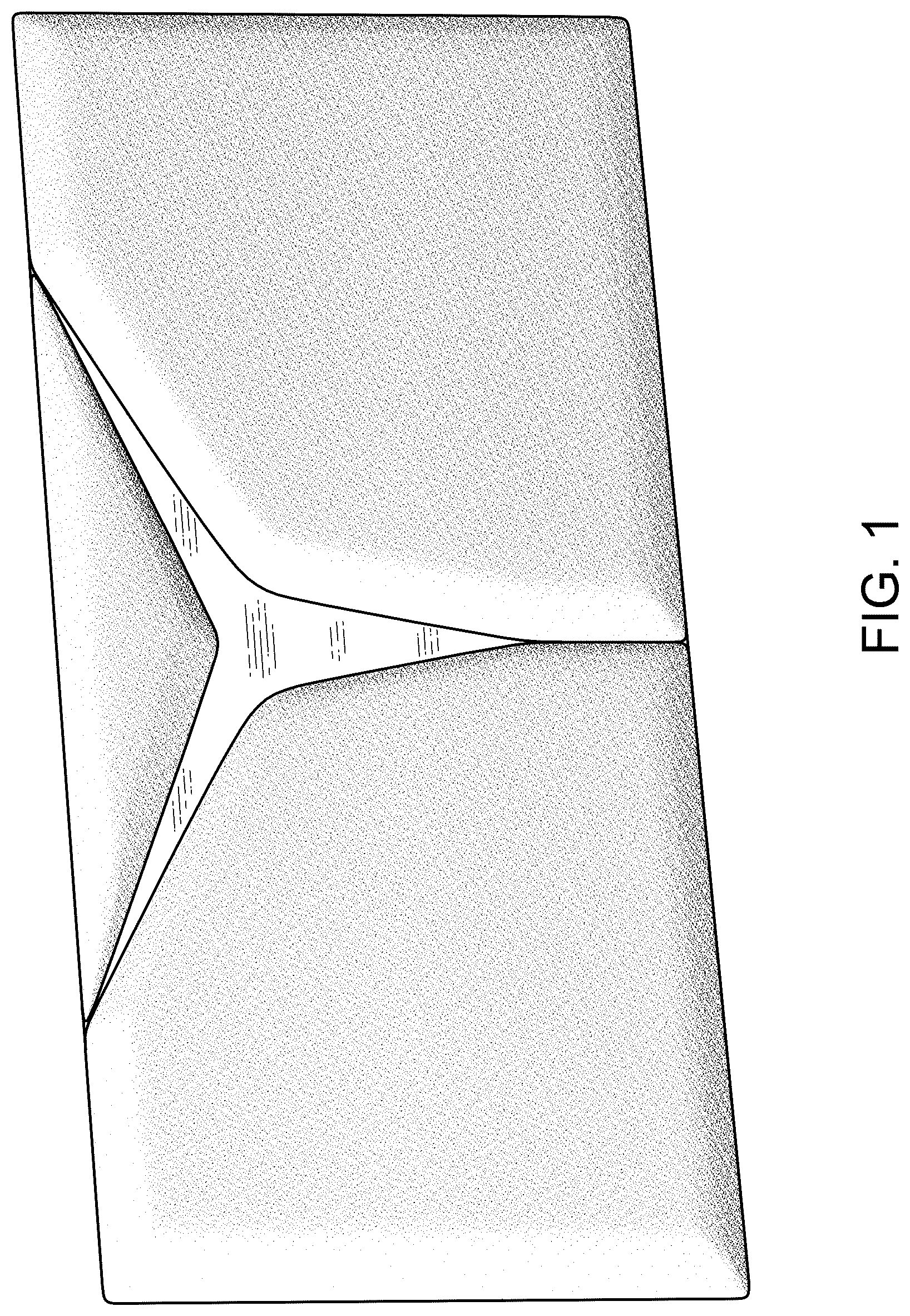 Patent USD1076537 — Upholstered furniture panel — Figure 1