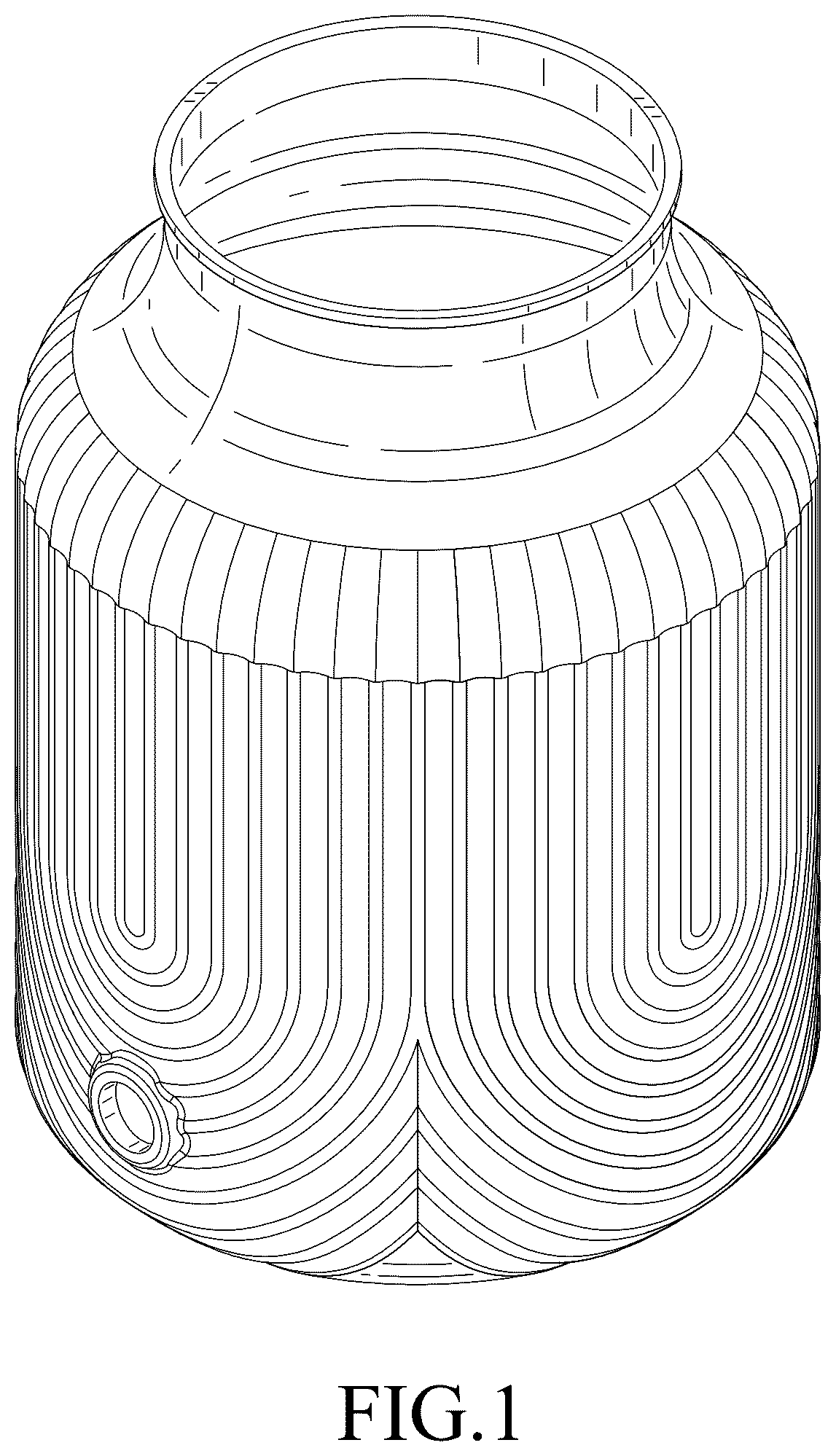 Patent USD1076546 — Barrel dispenser — Figure 1