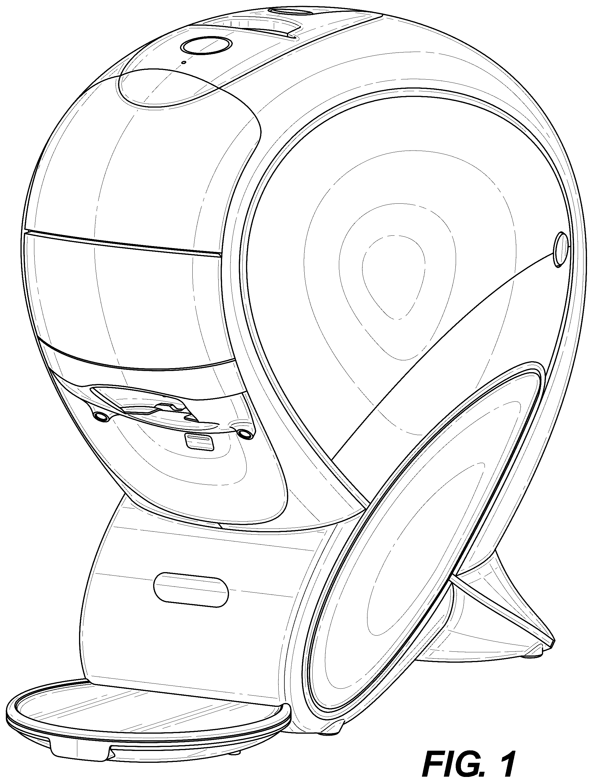 Patent USD1076554 — Machine for preparing beverages — Figure 1