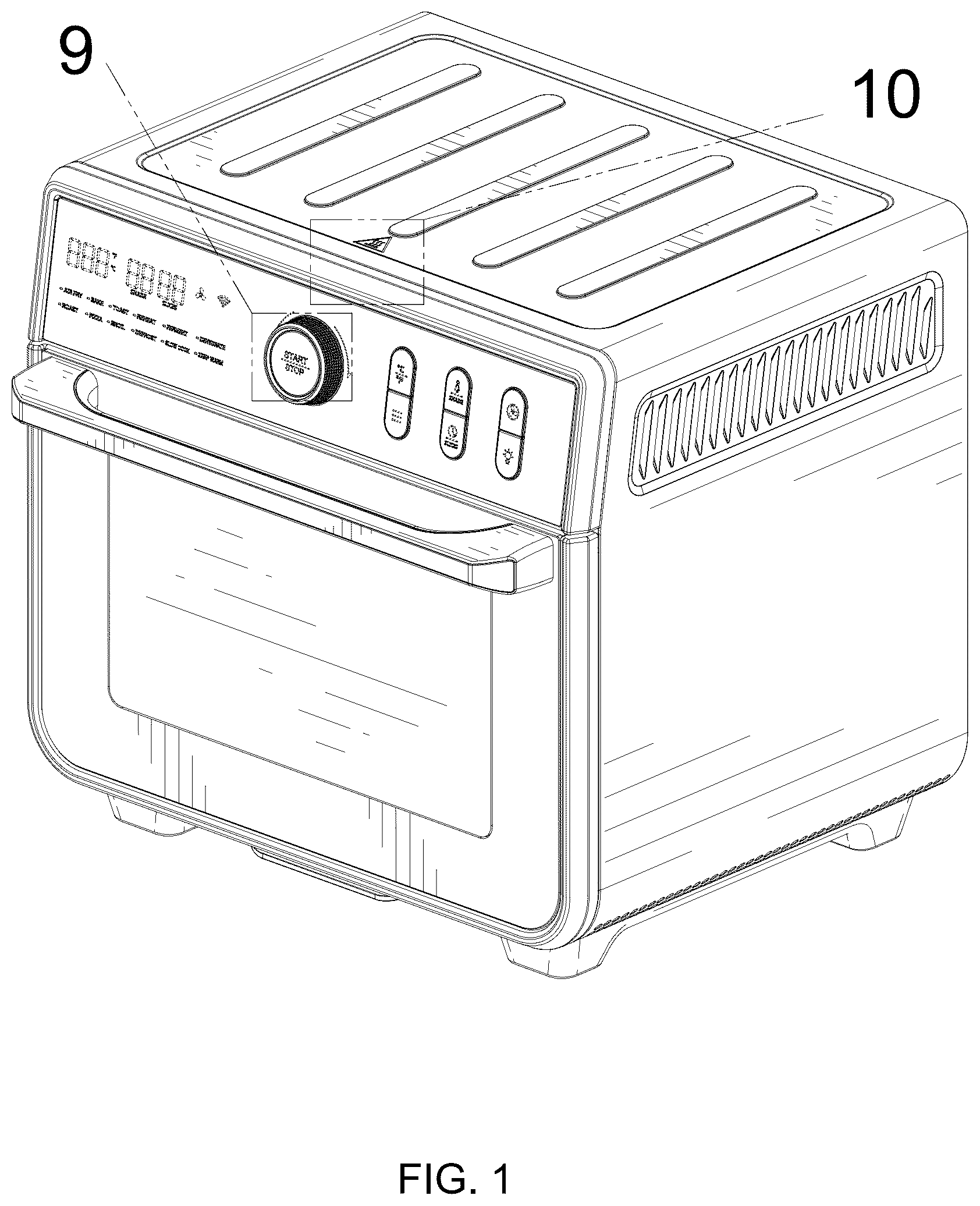 Patent USD1076564 — Electric oven — Figure 1