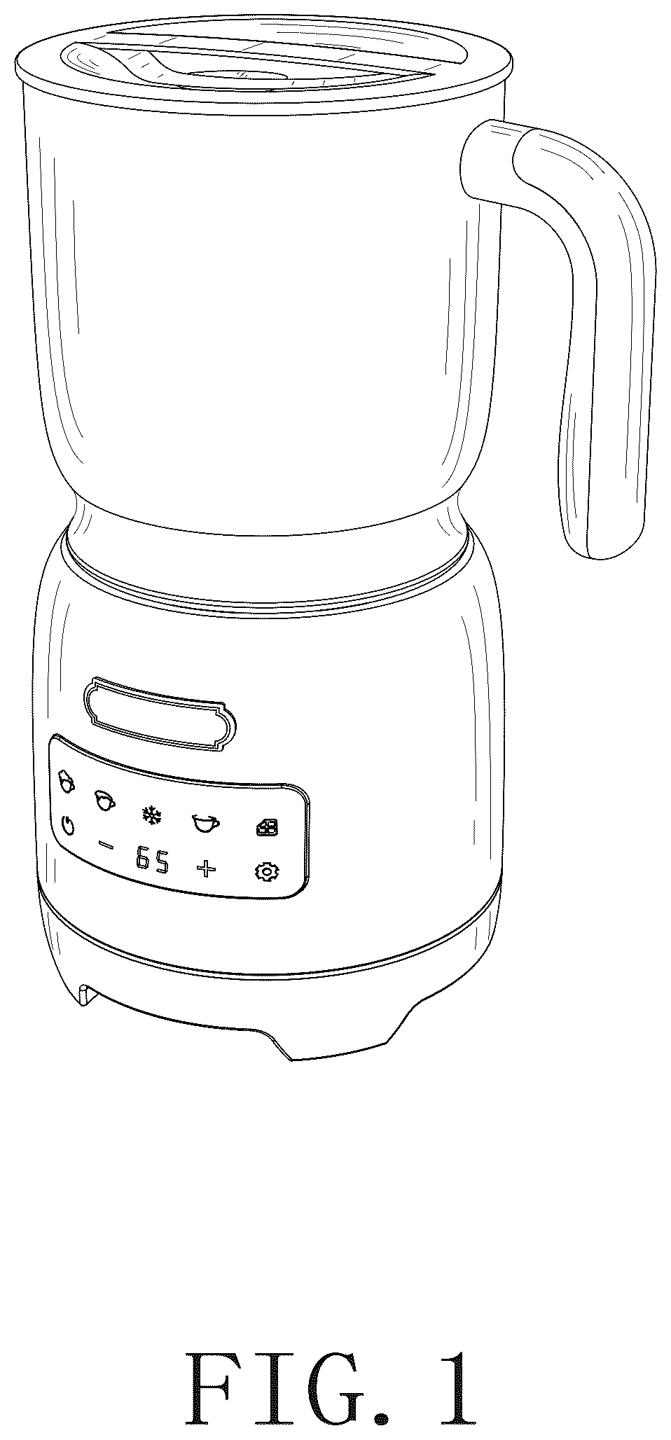 Patent USD1076574 Figure 1 – Milk frother